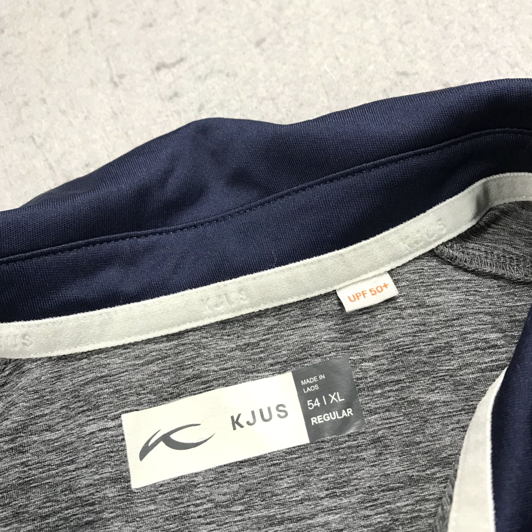 KJUS KJUS Polo Shirt Mens XL Gray Blue Luca Golf Performance Exmoor Logo UPF 50 Size US XL / EU 56 / 4 - 5 Thumbnail