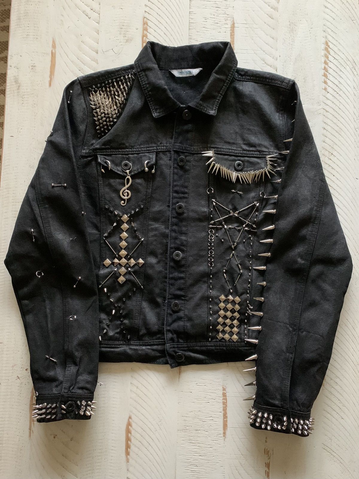 Balenciaga Pierced Denim Jacket Sample | Grailed