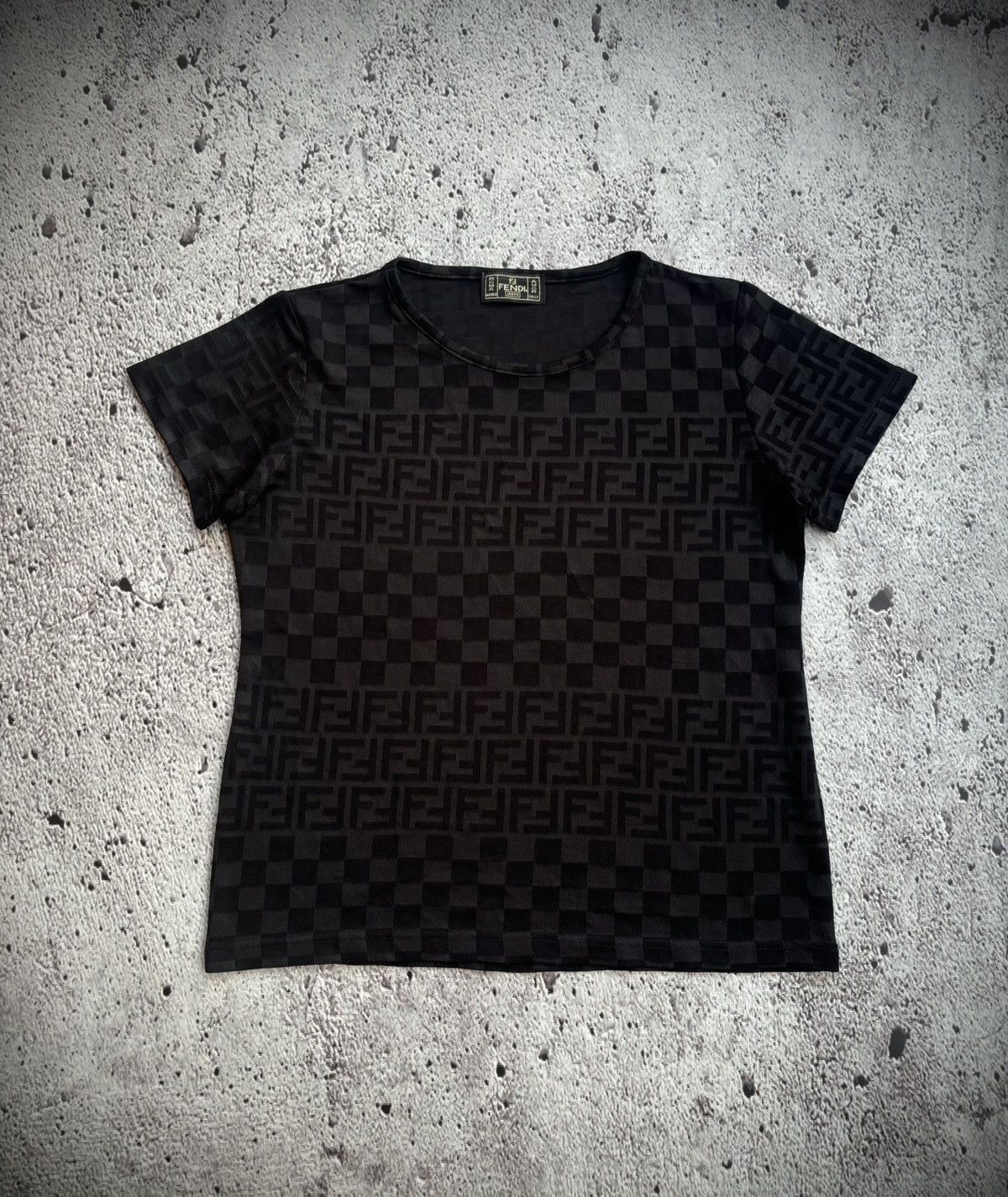 Fendi Vintage Fendi Monogram black Tshirt Size M / US 6-8 / IT 42-44 - 1 Thumbnail