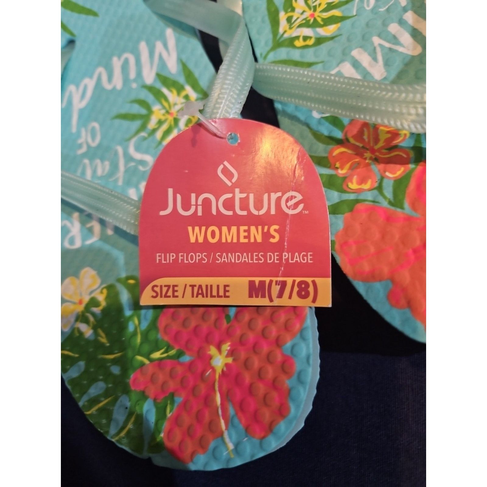 Other Juncture "Summer State Of Mind" Women's Size 7/8 Flip Flops Size US 8 / IT 38 - 3 Thumbnail