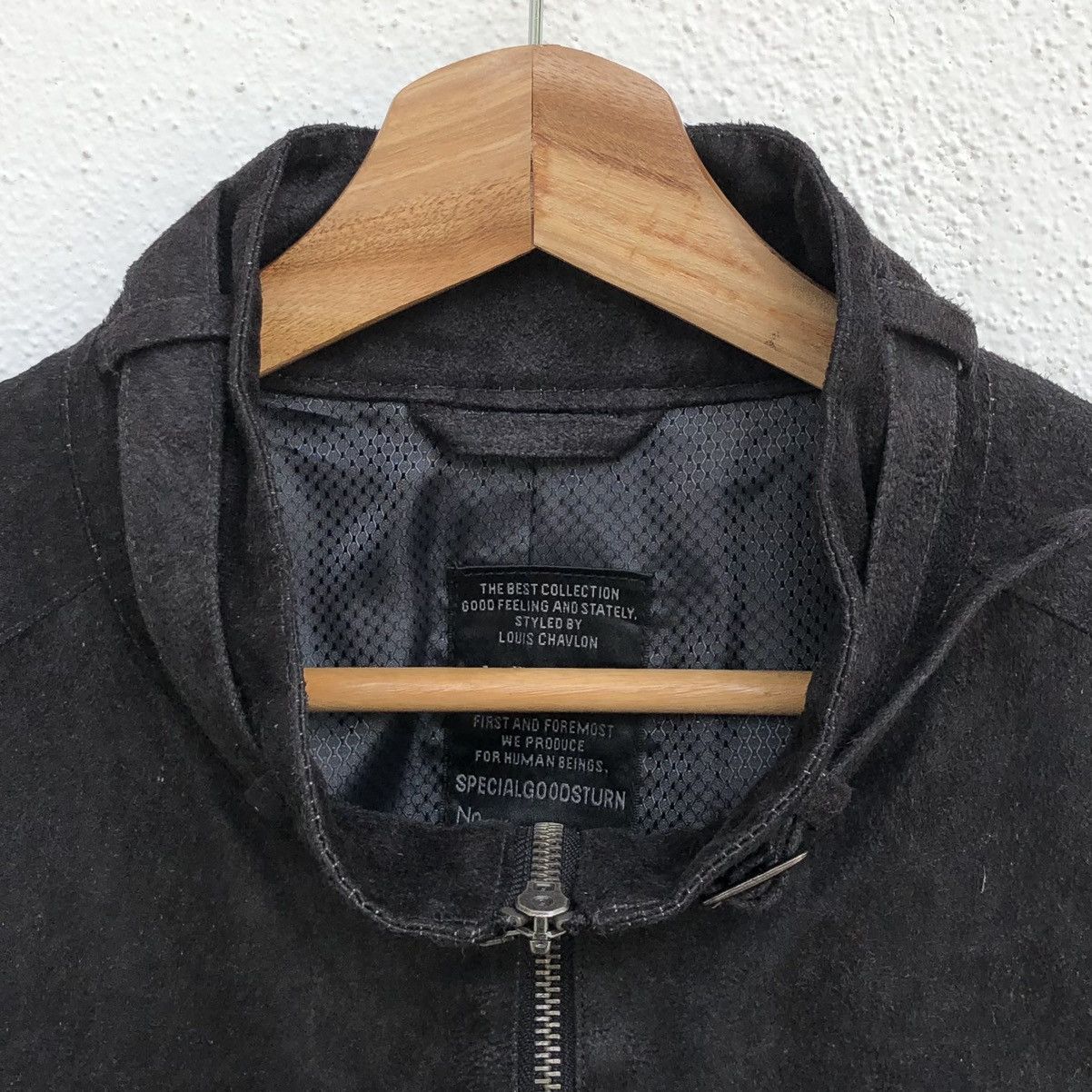 Japanese Brand Louis Chavlon Black Faux Suede Jacket Size US M / EU 48-50 / 2 - 15 Thumbnail