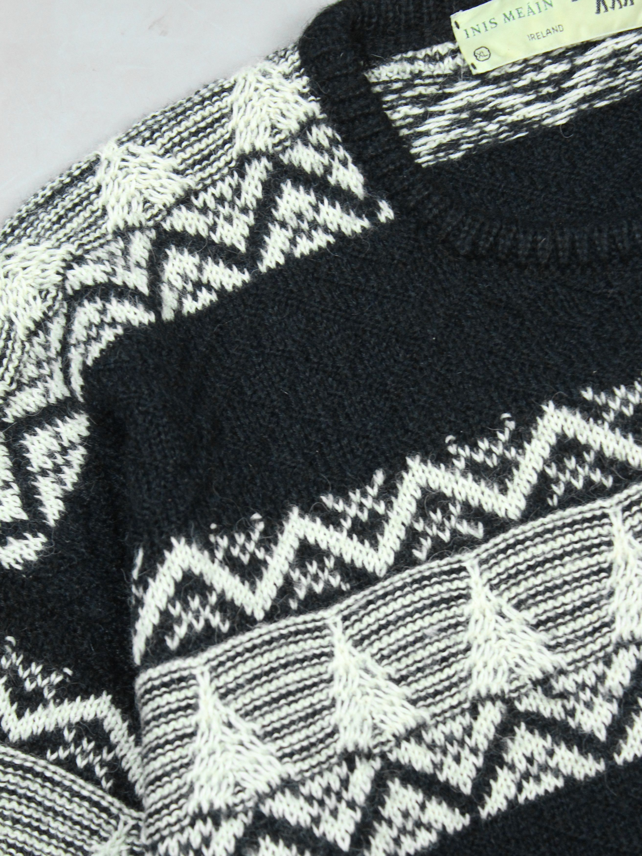 Inis Meain INIS MEAIN ALPACA WOOL KNIT SWEATER Size US L / EU 52-54 / 3 - 11 Thumbnail