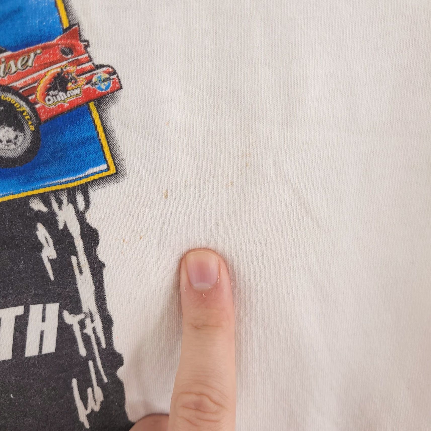 Chase Authentics Chase Authentics Shirt Mens Large White Graphic Earnhardt Jr Dale Crew Double Size US L / EU 52-54 / 3 - 6 Thumbnail