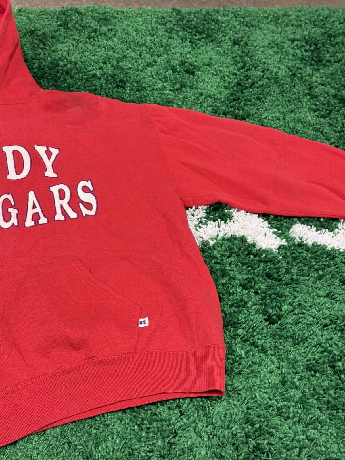 Russell Athletic Vintage University Houston Lady Cougar Hoodie Russell Red TX Size US XL / EU 56 / 4 - 4 Thumbnail