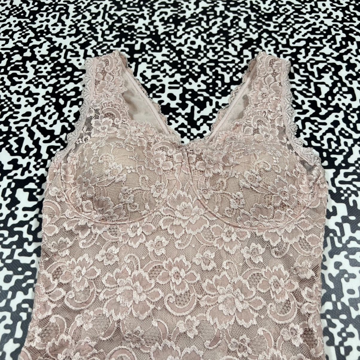 Japanese Brand Vintage Y2K Sexy Mesh Floral Style Retro Tank Top Sleeveless Size S / US 4 / IT 40 - 5 Thumbnail