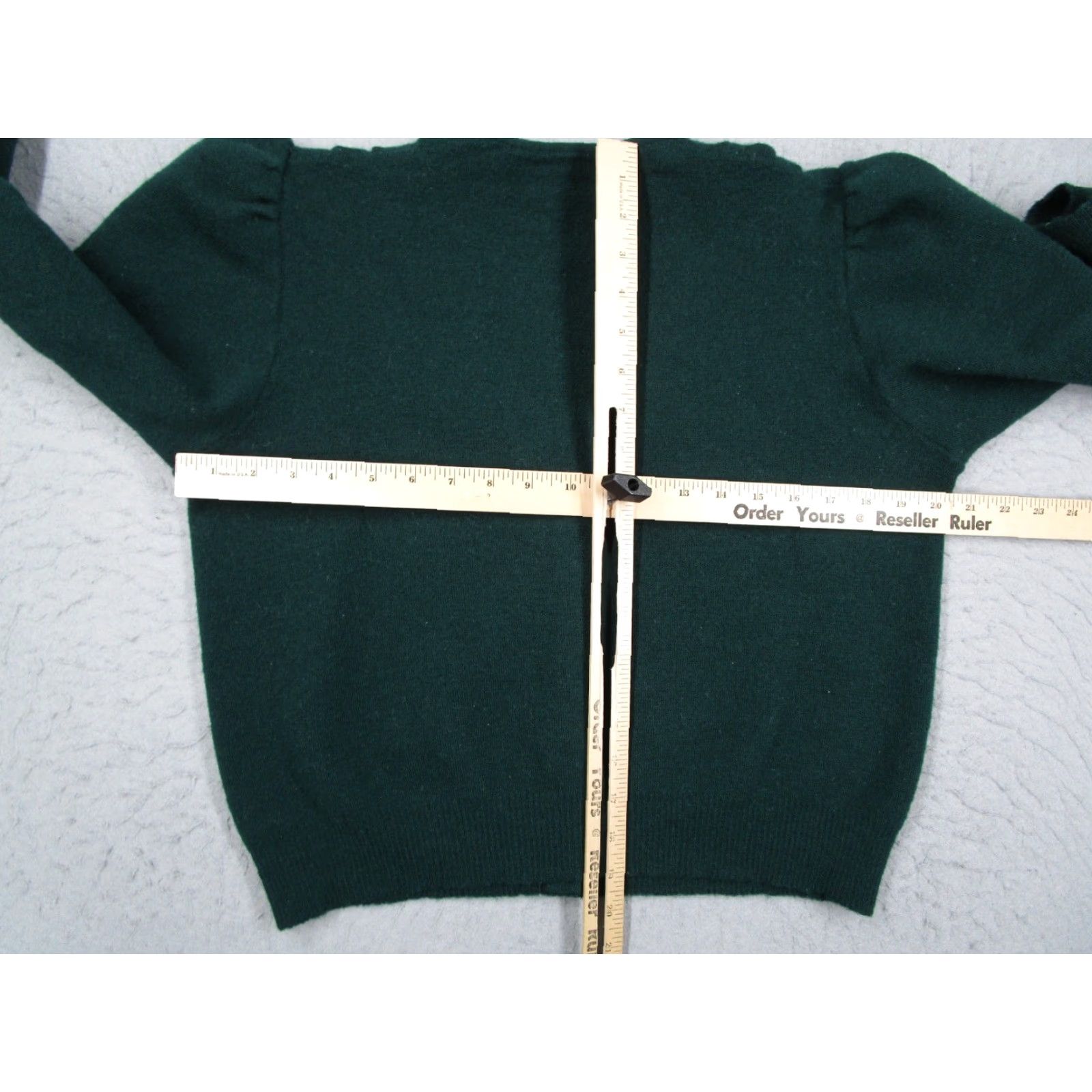 Vintage VINTAGE Busnel Wool Cardigan Sweater Women XS Green Long Sleeve Button Up Casual Retro Size XS / US 0-2 / IT 36-38 - 4 Thumbnail