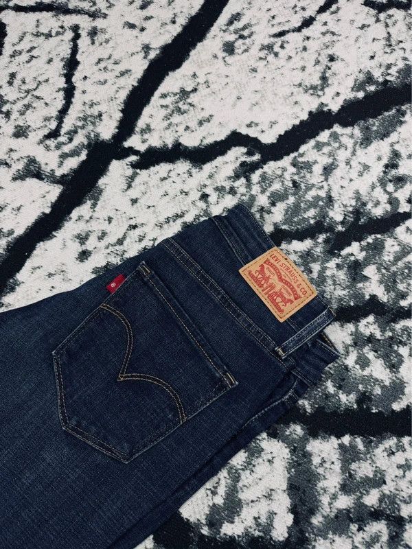 Levi's Levis 721 High Rise Skinny Navy Blue Jeans 28 Size 28" / US 6 / IT 42 - 2 Thumbnail