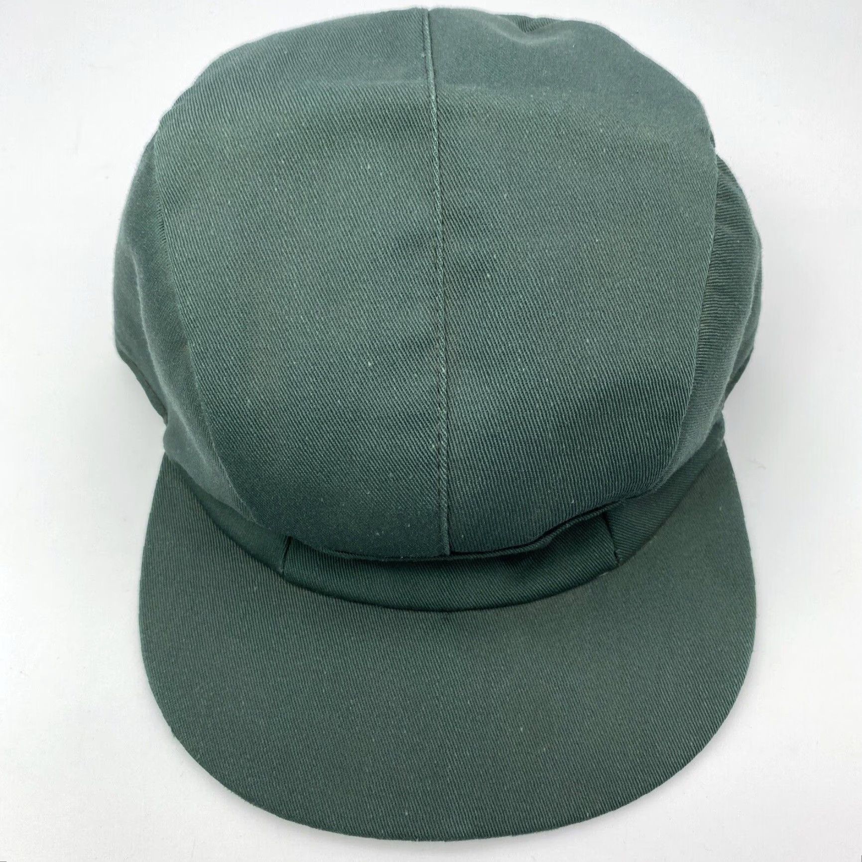 Vintage VINTAGE Insulated 3-Panel Cadet Hat Green Blue Grey Twill Hunting Cap Size 6 7/8 USA Mens Size ONE SIZE - 2 Thumbnail