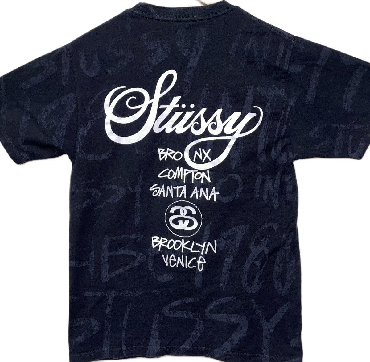Stussy Vintage Stussy Worldwide Double Side Print Tshirt Size US S / EU 44-46 / 1 - 3 Thumbnail