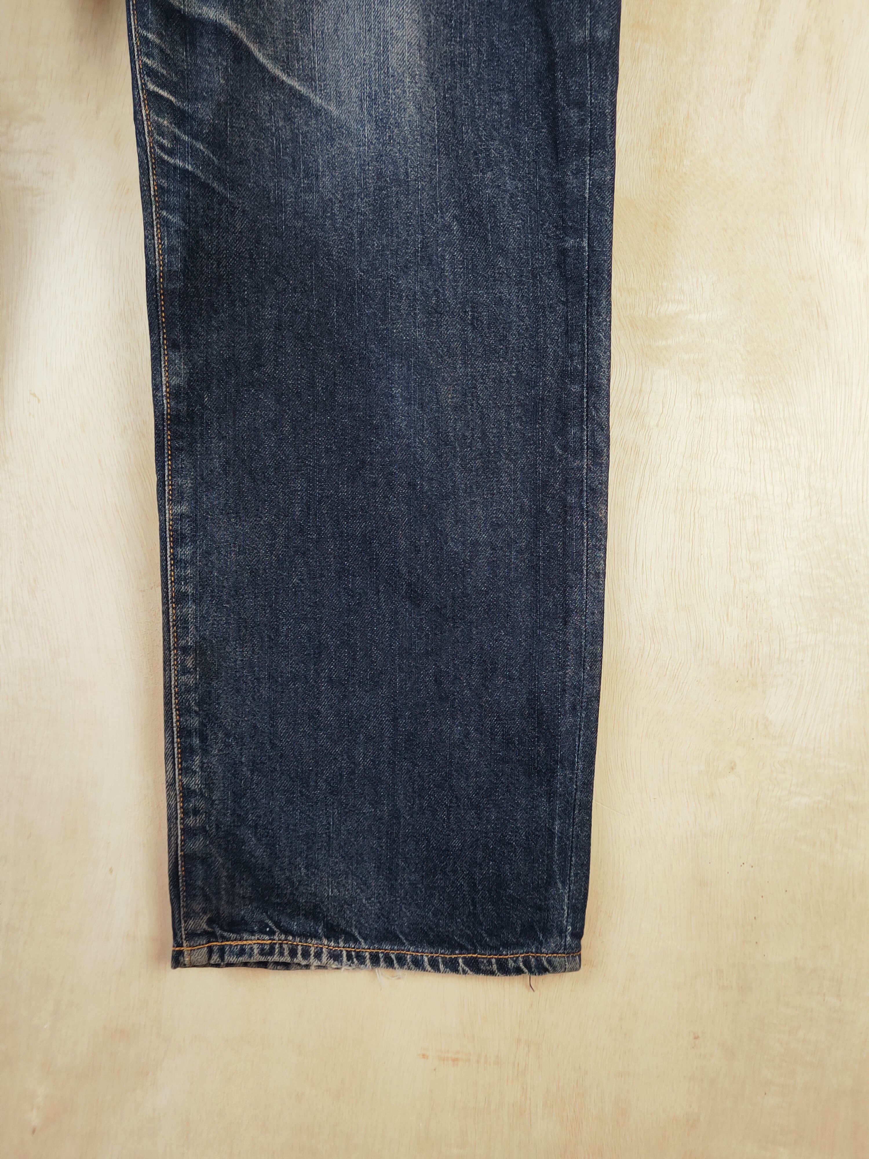 Japanese Brand Japan Dark Blue Distressed Ripped denim Jeans #S2677 Size US 35 - 6 Thumbnail