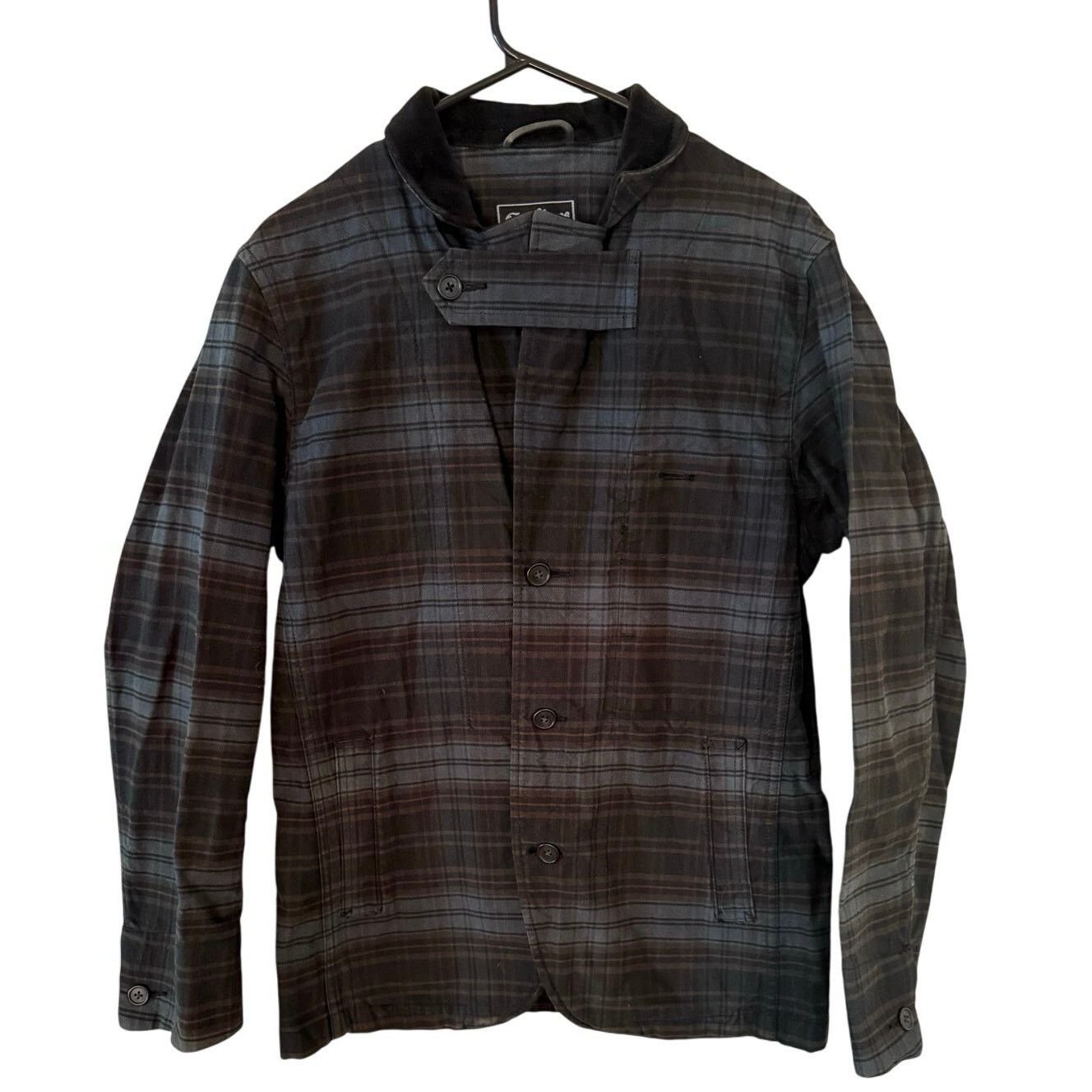 Final Home Final Home Archive Cotton Velvet Collar Plaid Jacket S Size US S / EU 44-46 / 1 - 1 Thumbnail