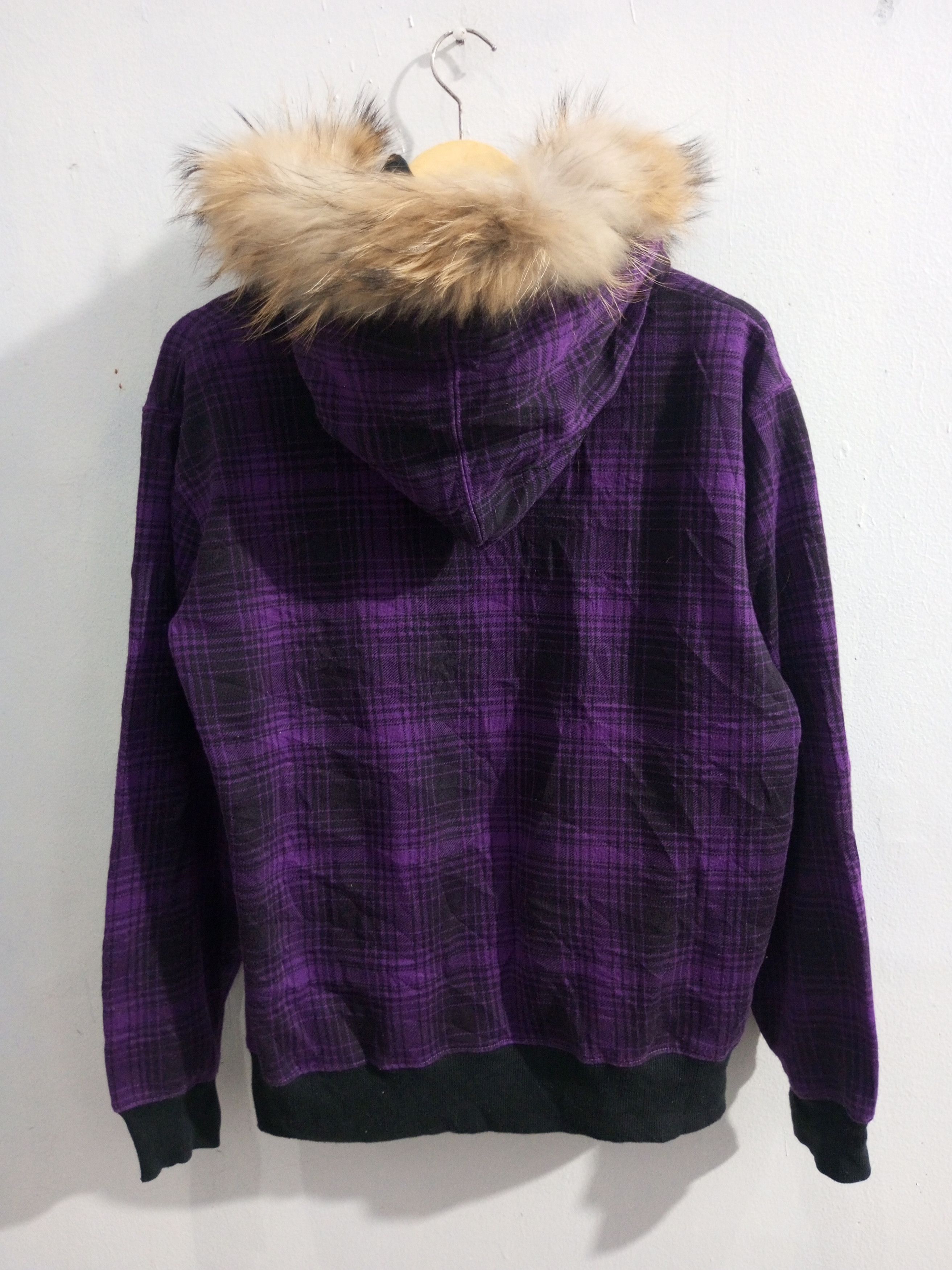 Beaumere Beaumere purple immortal ninja face fur hoodie Size US L / EU 52-54 / 3 - 8 Thumbnail