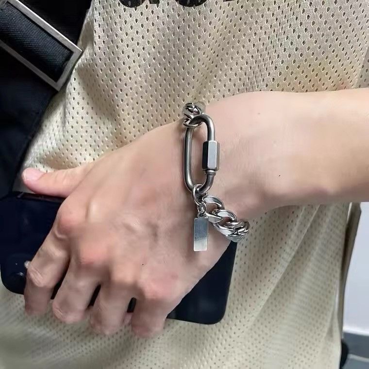 Jewelry Stainless Steel Cuba Chain Bracelet Size ONE SIZE - 3 Thumbnail