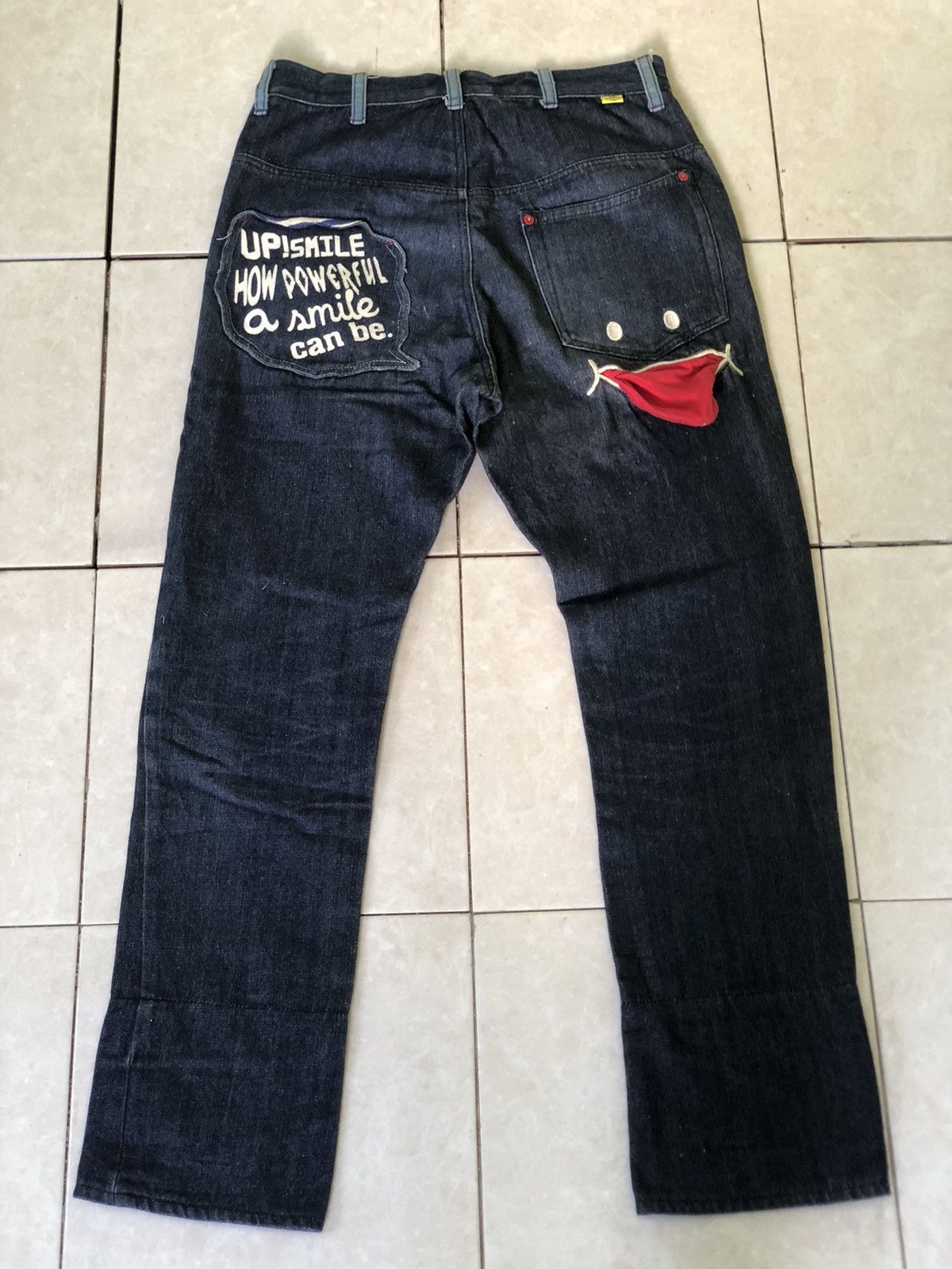 Japanese Brand 🔥UP SMILE JEANS Size US 30 / EU 46 - 2 Thumbnail