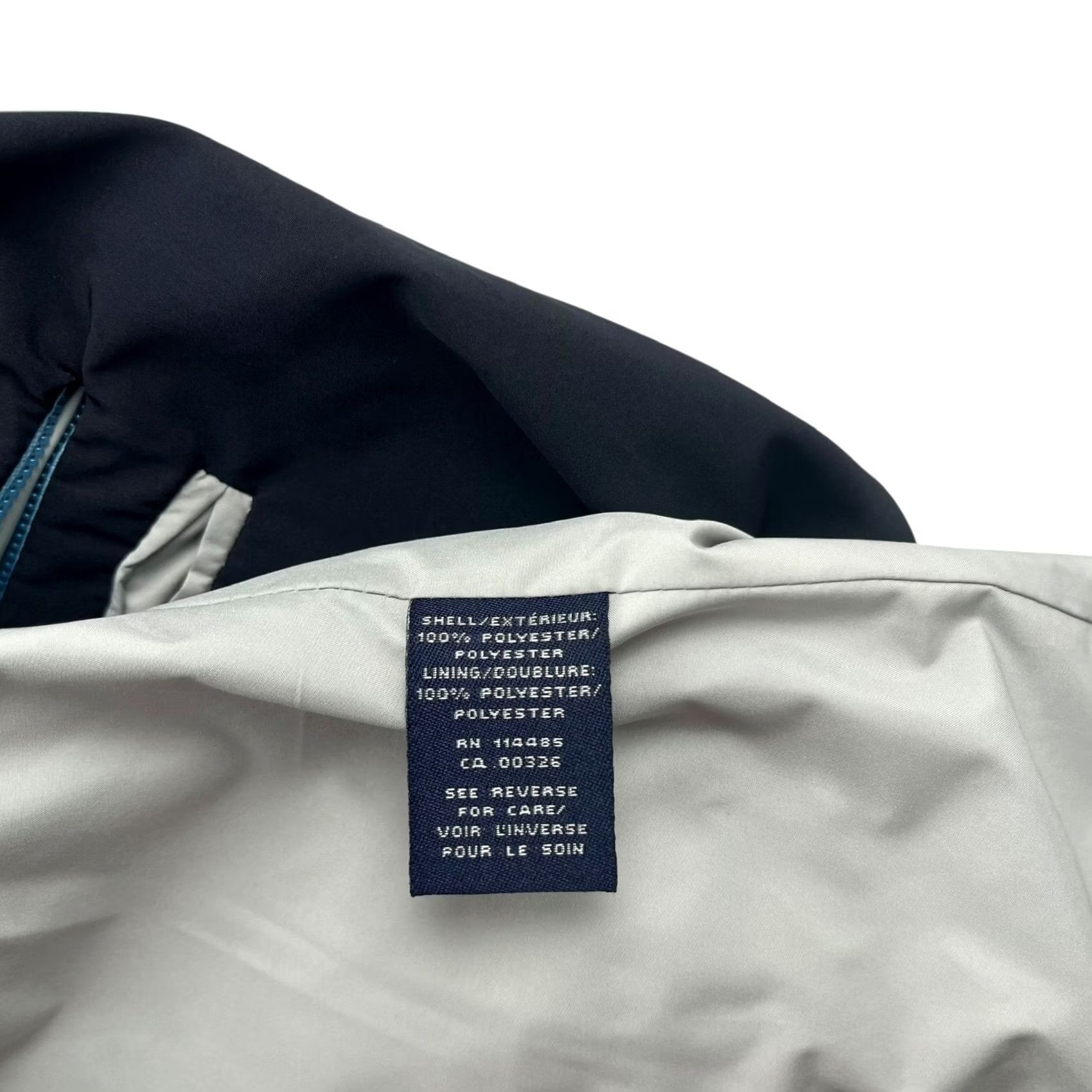 Vintage LINCS DC & Co David Chu Men's Nylon Wind/Rain Blazer Jacket Blue Large Size 42R - 3 Thumbnail