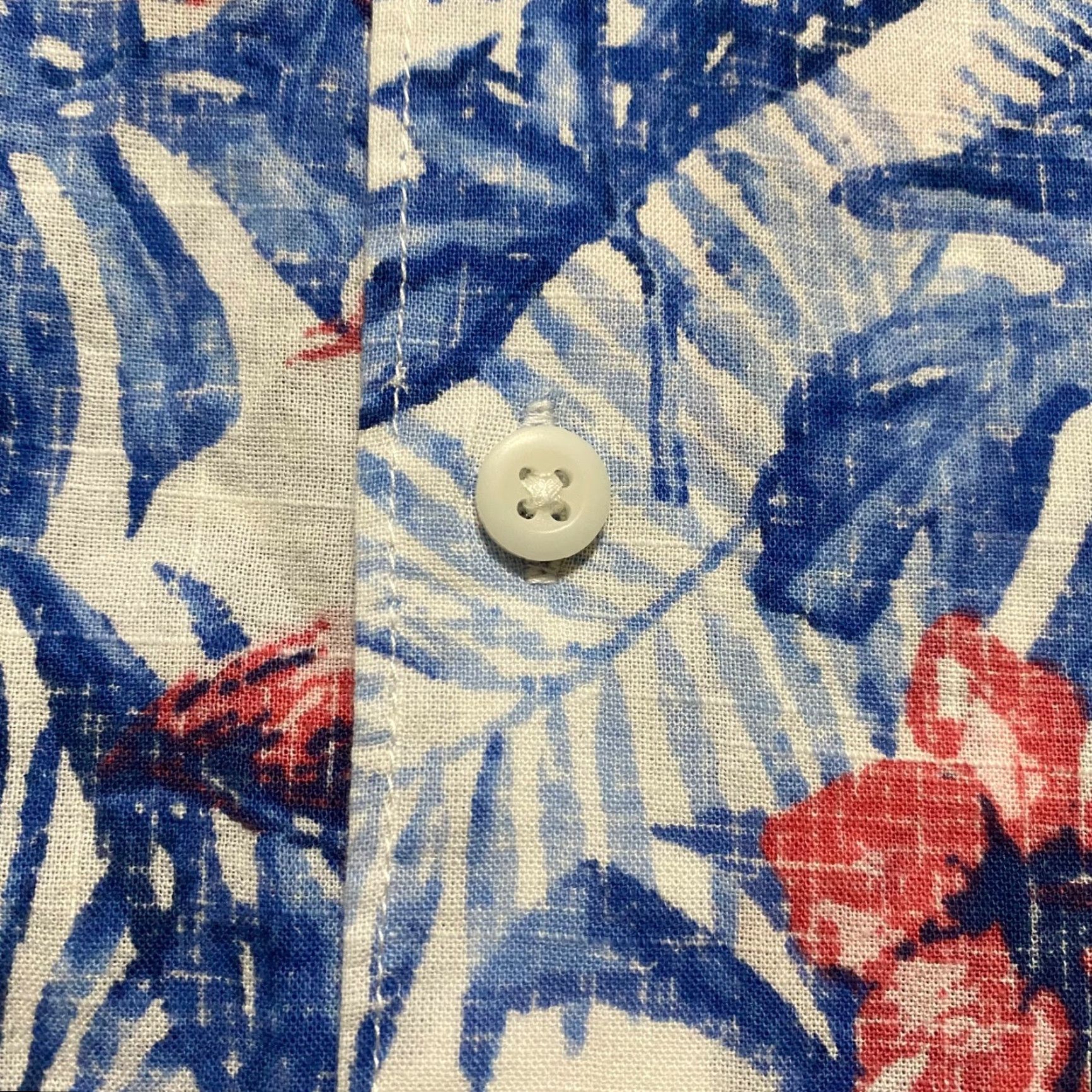Izod IZOD Saltwater Shirt Mens 2XL Multicolor Floral Hawaiian Button Front Cotton Short Sleeve Shirt Size US XXL / EU 58 / 5 - 4 Thumbnail