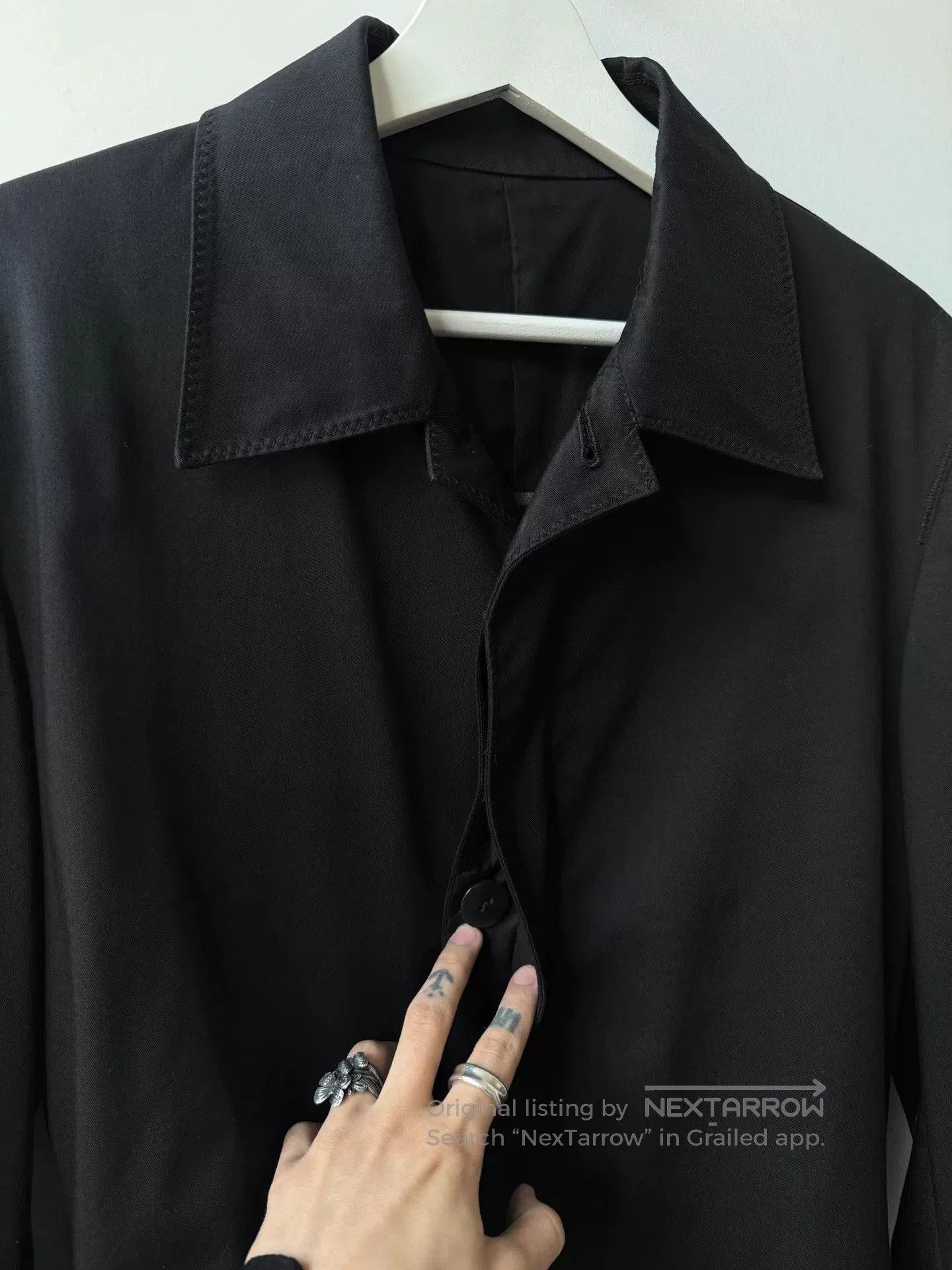 Jean Paul Gaultier Jean Paul Gaultier Black Trench Coat. Size US L / EU 52-54 / 3 - 4 Thumbnail
