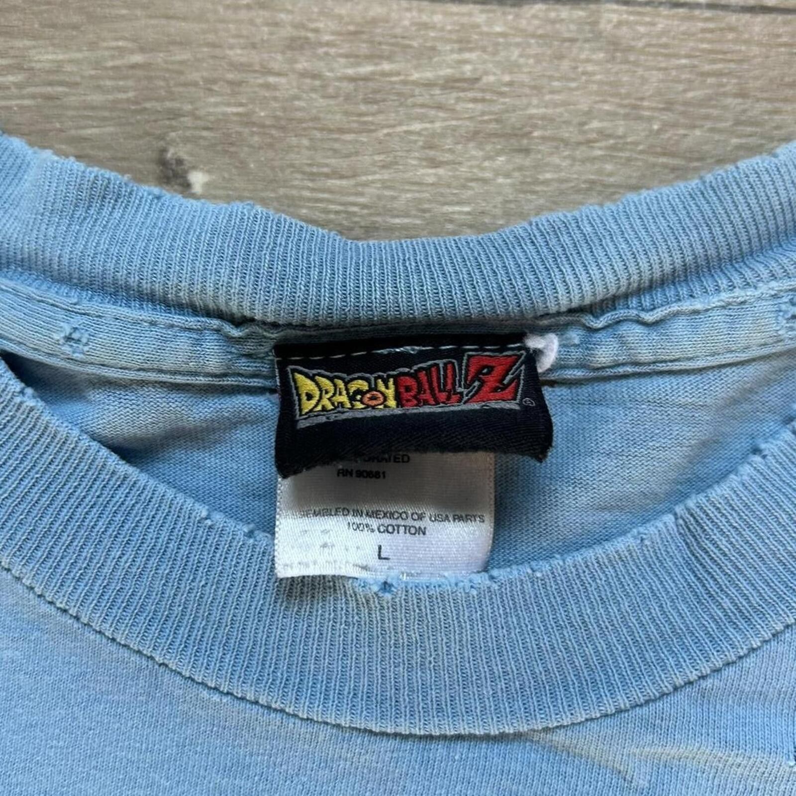Other Vintage 00’s Dragon Ball Z Anime Blue t shirt size L Size US L / EU 52-54 / 3 - 5 Thumbnail