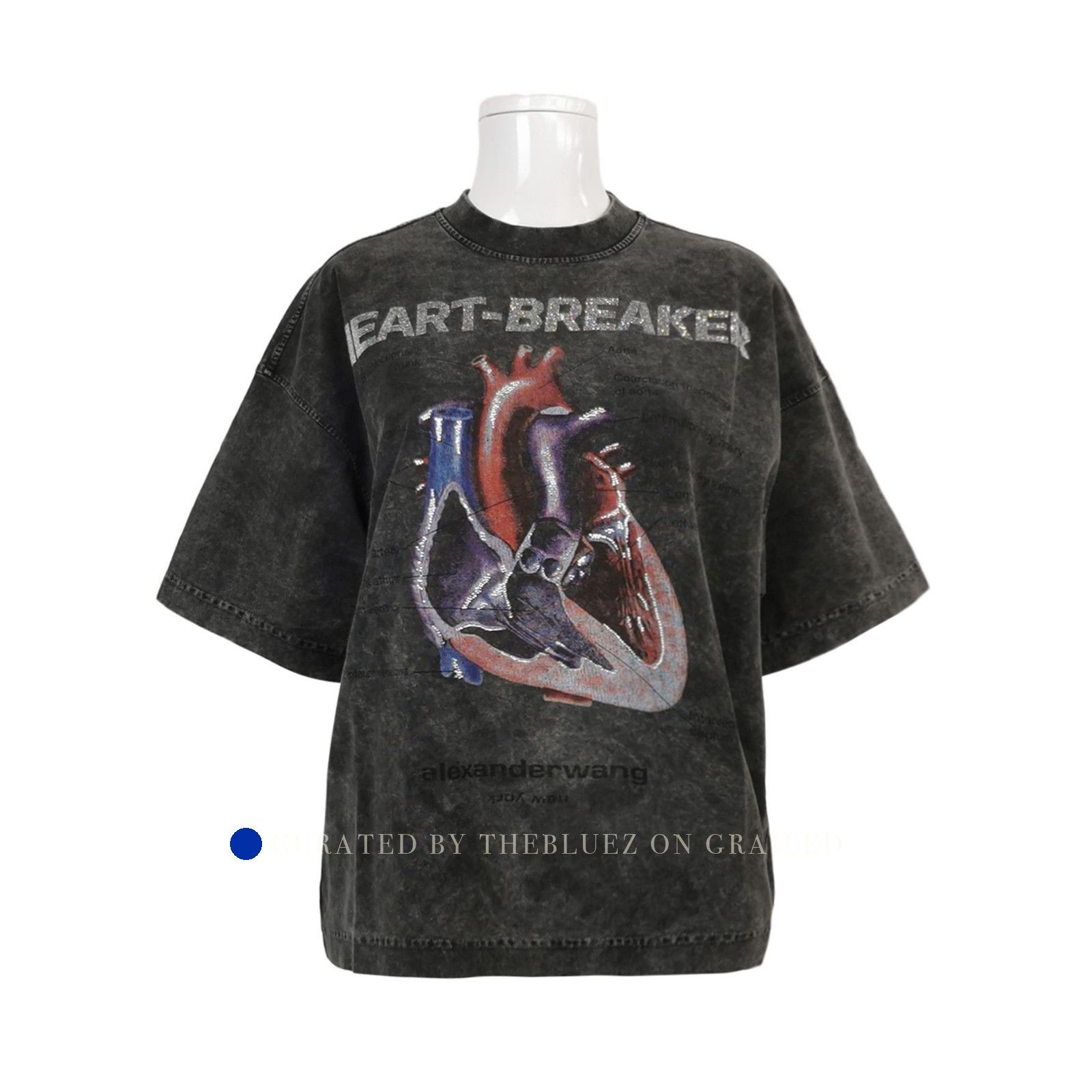 Alexander Wang Heartbreaker Graphic T-Shirt in Black Size US XS / EU 42 / 0 - 1 Thumbnail