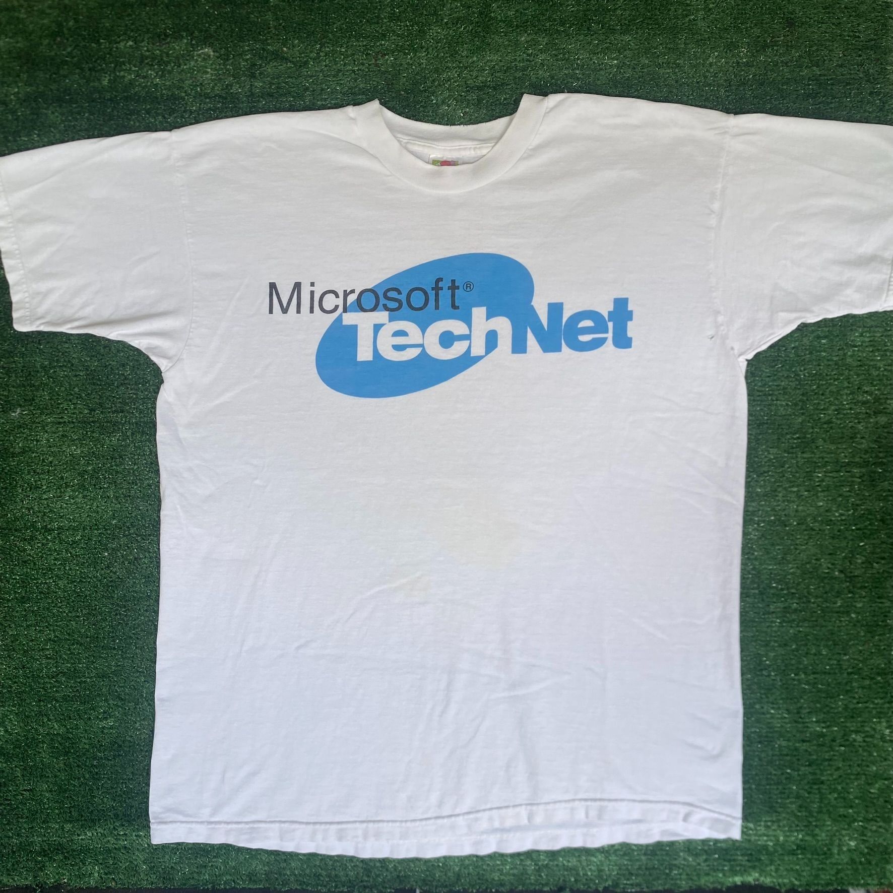 Microsoft Vintage 90s Microsoft TechNet Shirt Retro Computer Logo Tee Size US XL / EU 56 / 4 - 1 Thumbnail