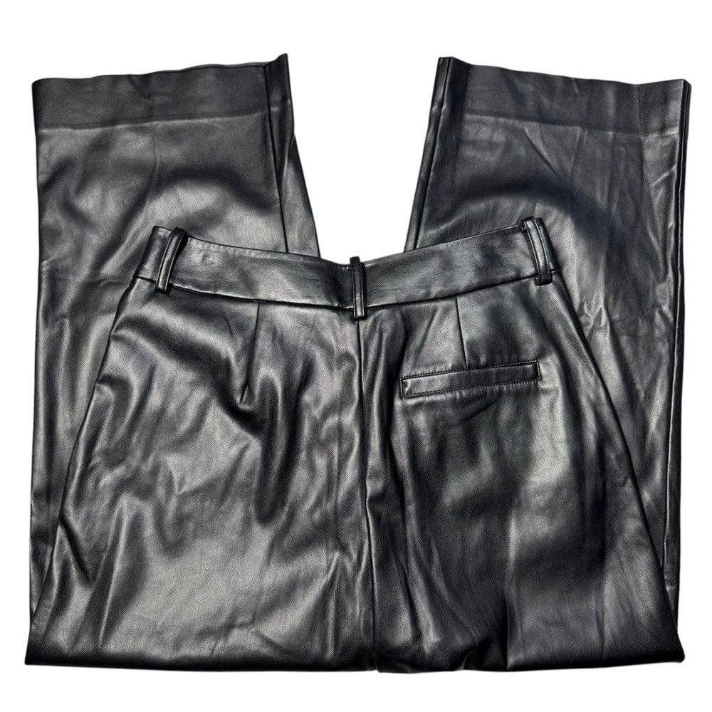 Robert Graham NWT New $298 Robert Graham Blair Faux Leather Cropped Black Size 26" / US 2 / IT 38 - 4 Thumbnail
