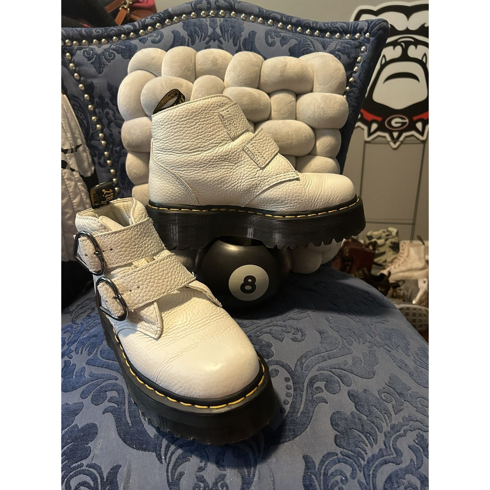 Dr. Martens Dr Martens White Devon Heart size 7/EU 38 Size US 7 / IT 37 - 1 Thumbnail