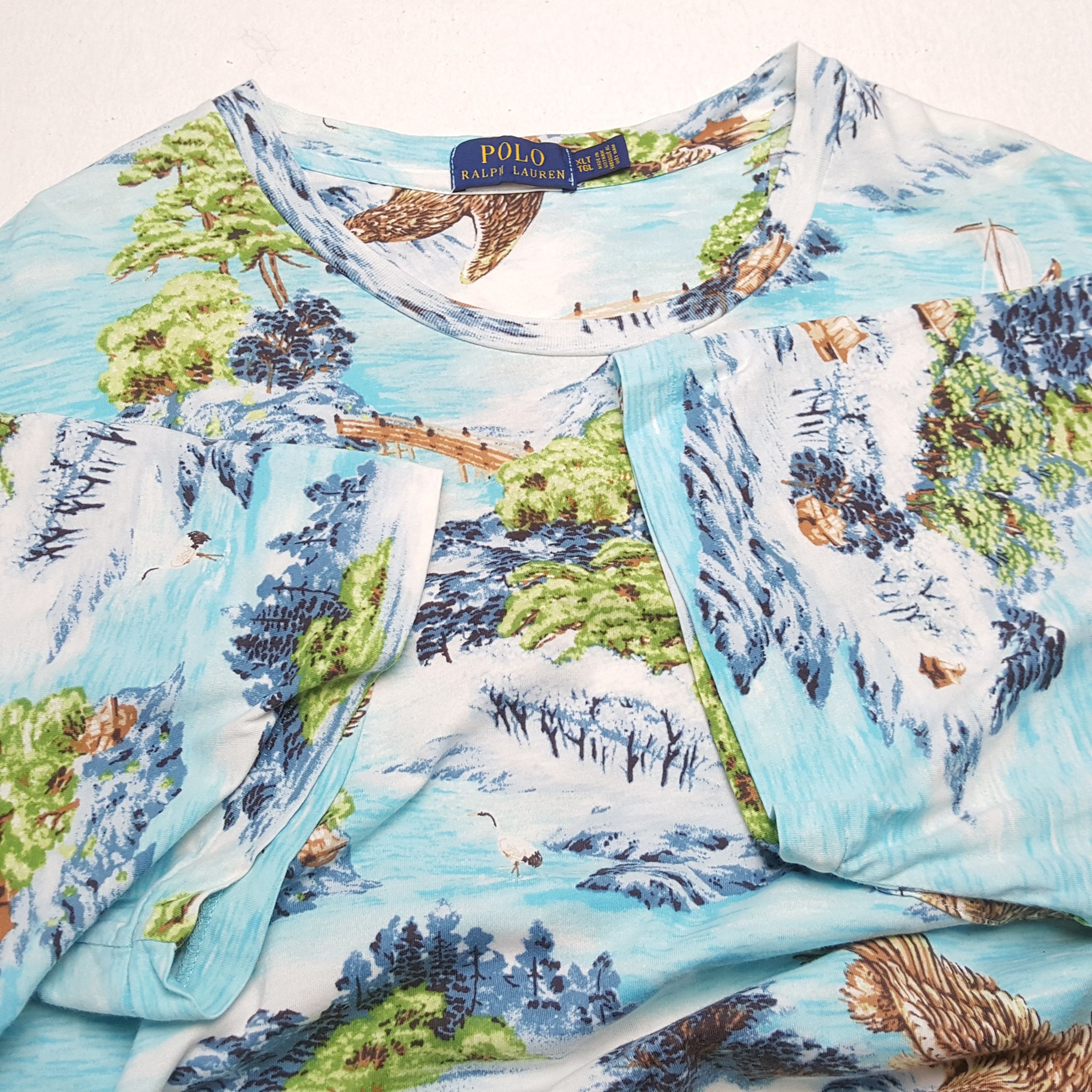 Polo Ralph Lauren × Vintage Vintage POLO by RALPH LAUREN Fashion Brand T-Shirts Size US XXL / EU 58 / 5 - 7 Thumbnail