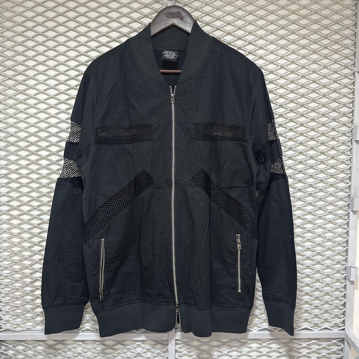 Issey Miyake DOUBLEZIP BOMBER JACKET ISSEY MIYAKE STYLE WITH MESH PATTERN Size US M / EU 48-50 / 2 - 1 Thumbnail