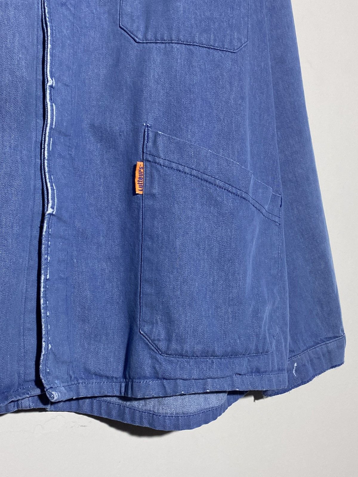 Vintage Vintage 90s workwear distressed denim jacket Size US XL / EU 56 / 4 - 7 Thumbnail
