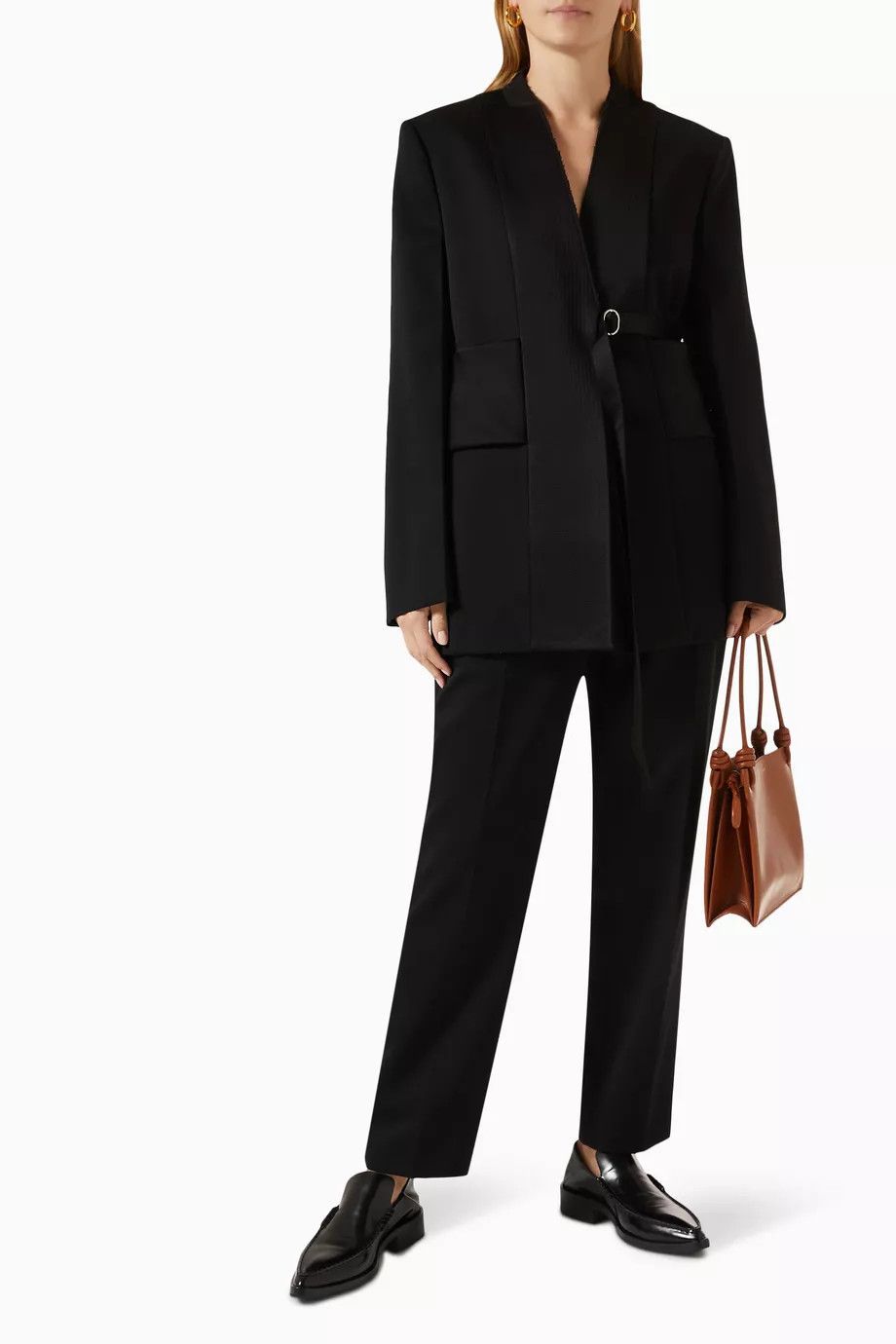 Jil Sander o1y0925 Blazer in Black Size M / US 6-8 / IT 42-44 - 4 Thumbnail