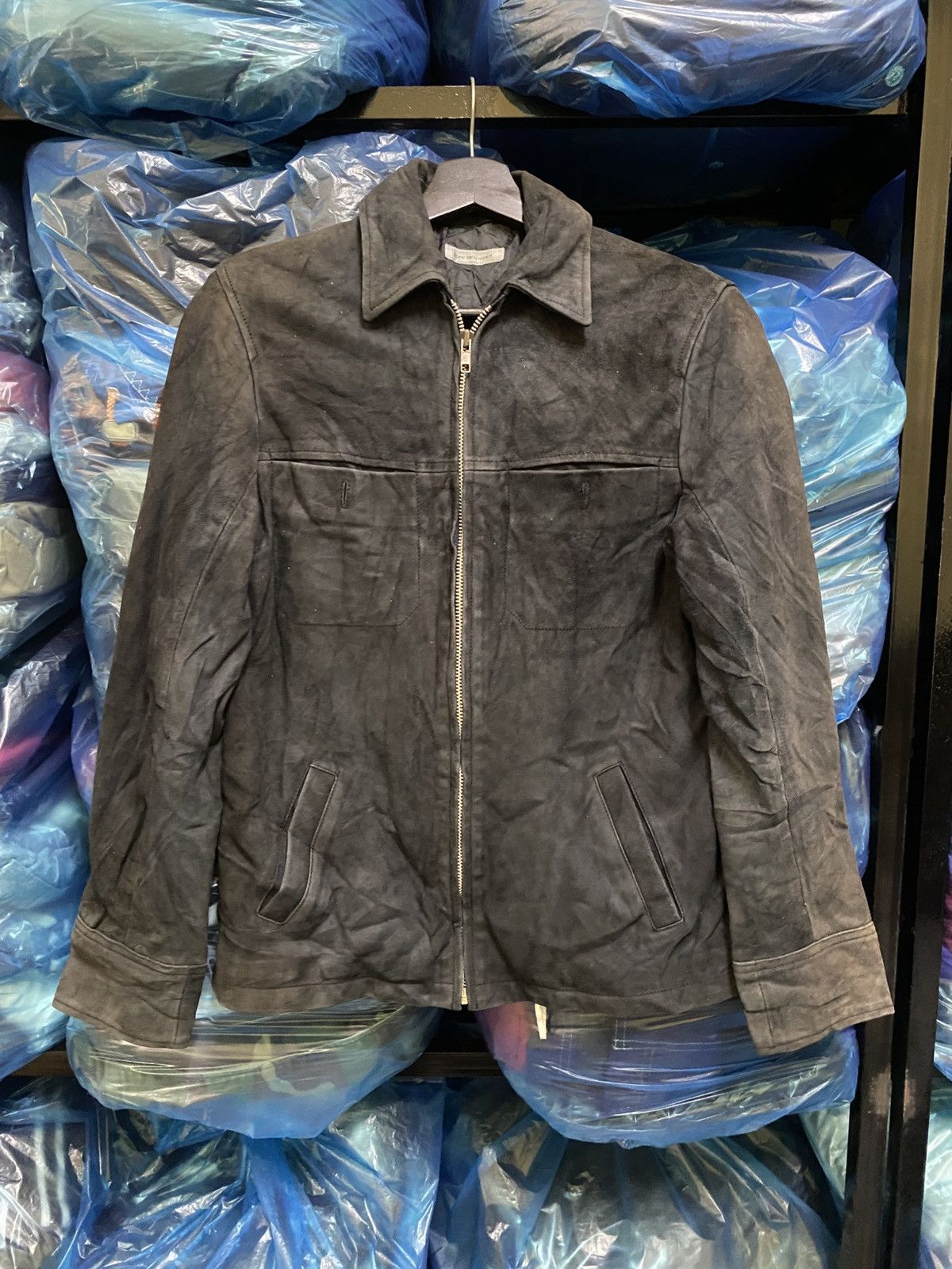 Japanese Brand Blanc Bleu Minuit Vintage Black Suede Jacket Timeless Appeal Size US XS / EU 42 / 0 - 1 Thumbnail