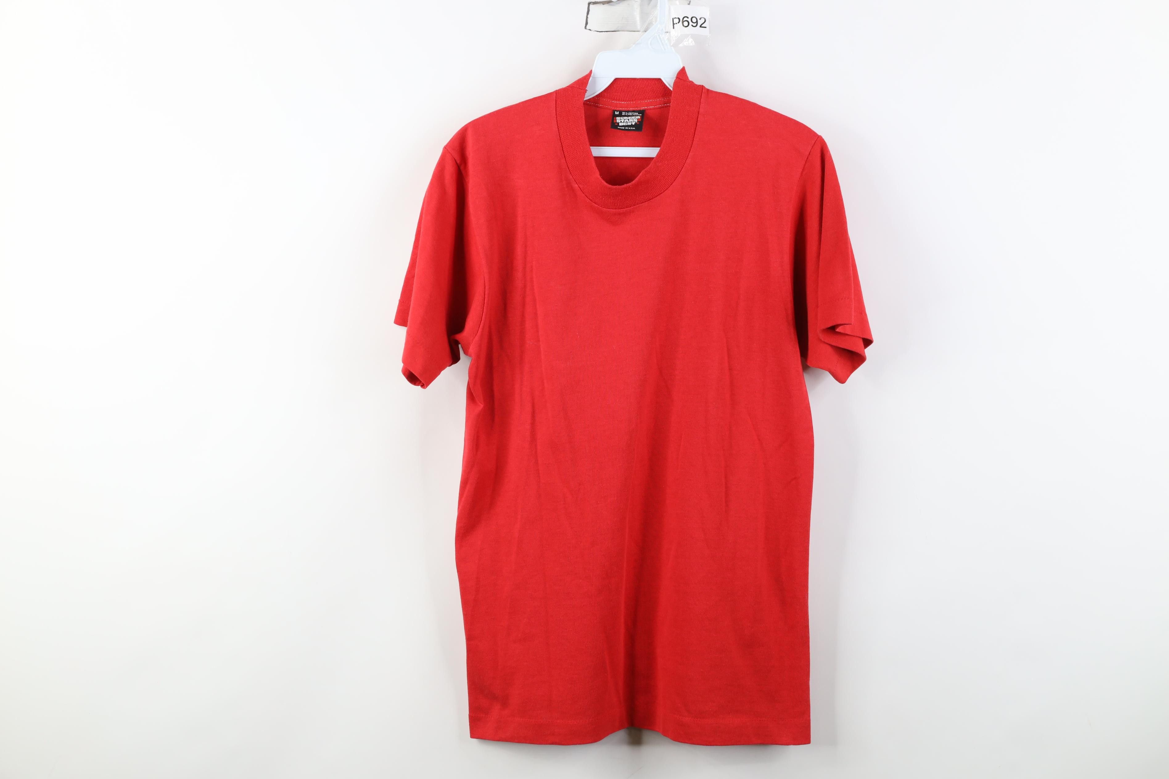 Vintage Vintage 80s 90s Streetwear Short Sleeve T-Shirt Red USA Size US M / EU 48-50 / 2 - 1 Thumbnail
