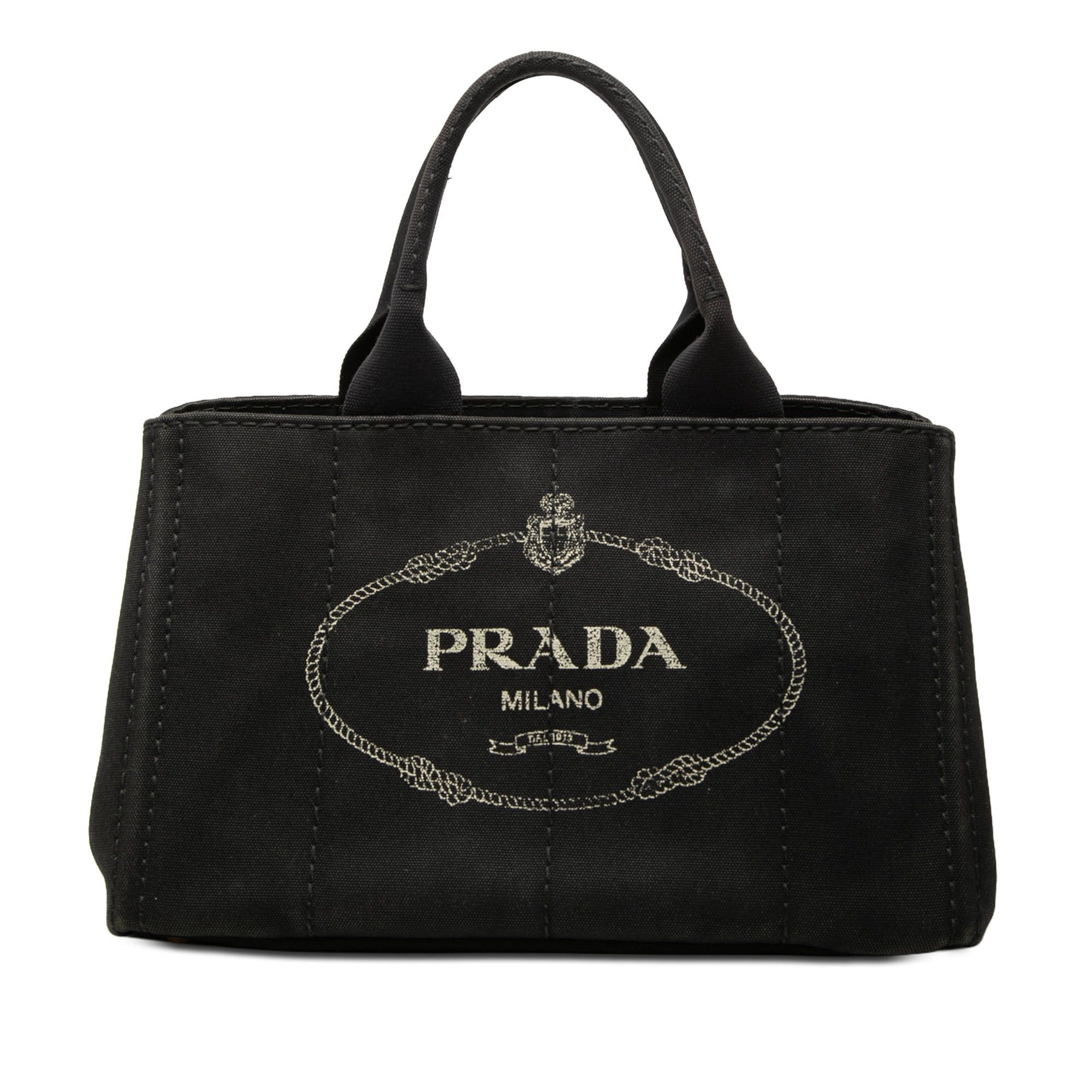 Prada Canvas Canapa Logo Satchel Size ONE SIZE - 1 Thumbnail