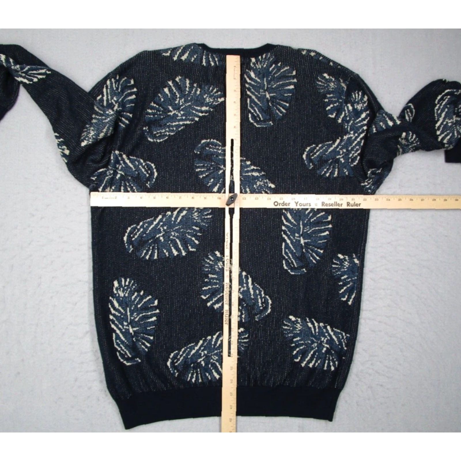 Scotch & Soda SCOTCH & SODA Mens Sweater Crew Neck Long Sleeve Floral Knit Pullover 2XL Blue Cotton Blend Knit Logo Size US XXL / EU 58 / 5 - 4 Thumbnail