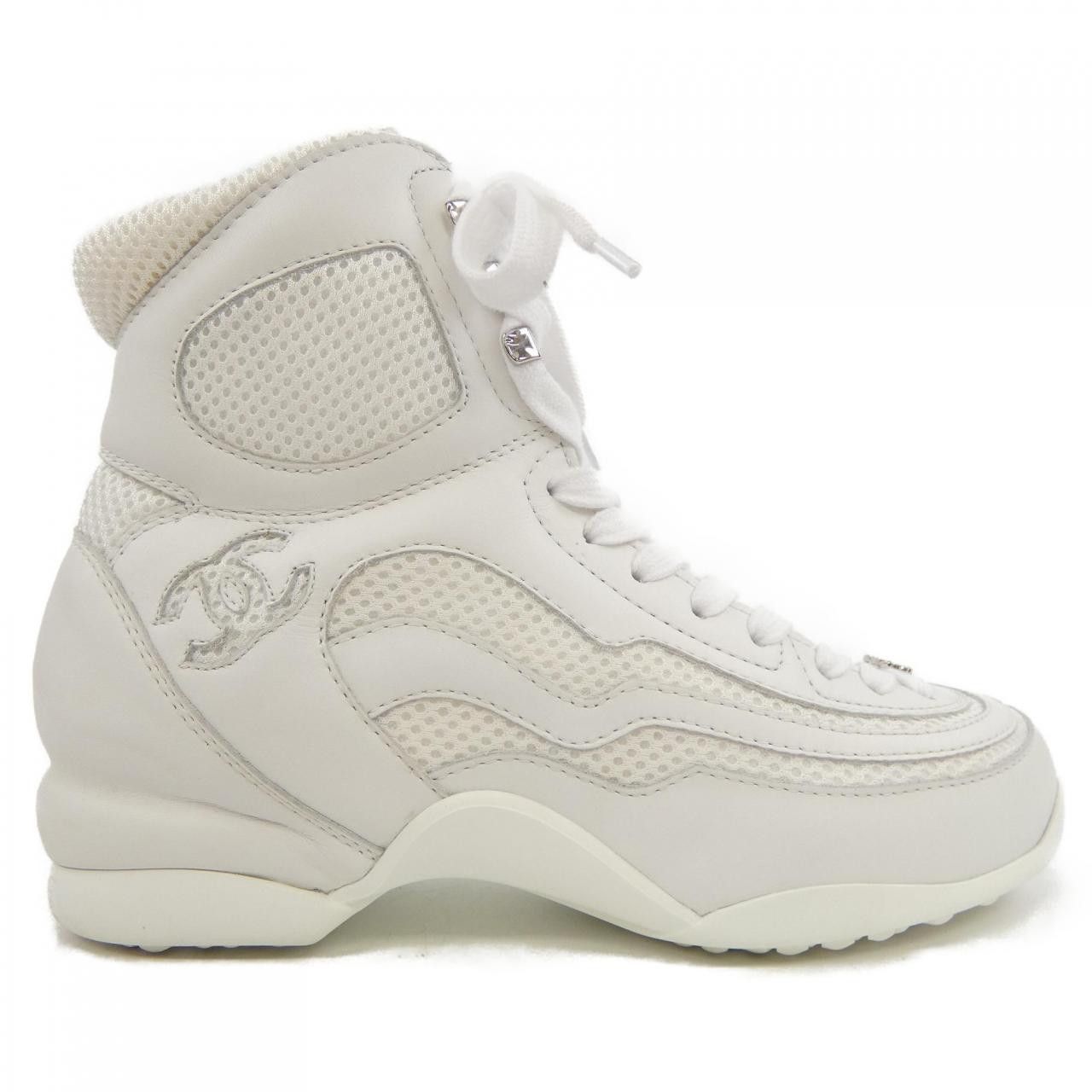 Chanel Chanel Chanel G45220B14083 Calfskin&Fabric Sneakers Leather Shoes G45220B14083 DUTY FREE for USA Size ONE SIZE - 1 Thumbnail
