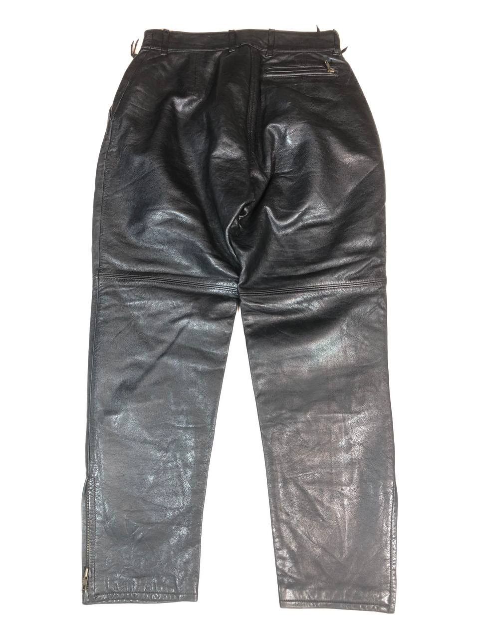 Leather × Vintage Classic Gear Moto Biker Leather Pants Vintage Size US 30 / EU 46 - 6 Thumbnail