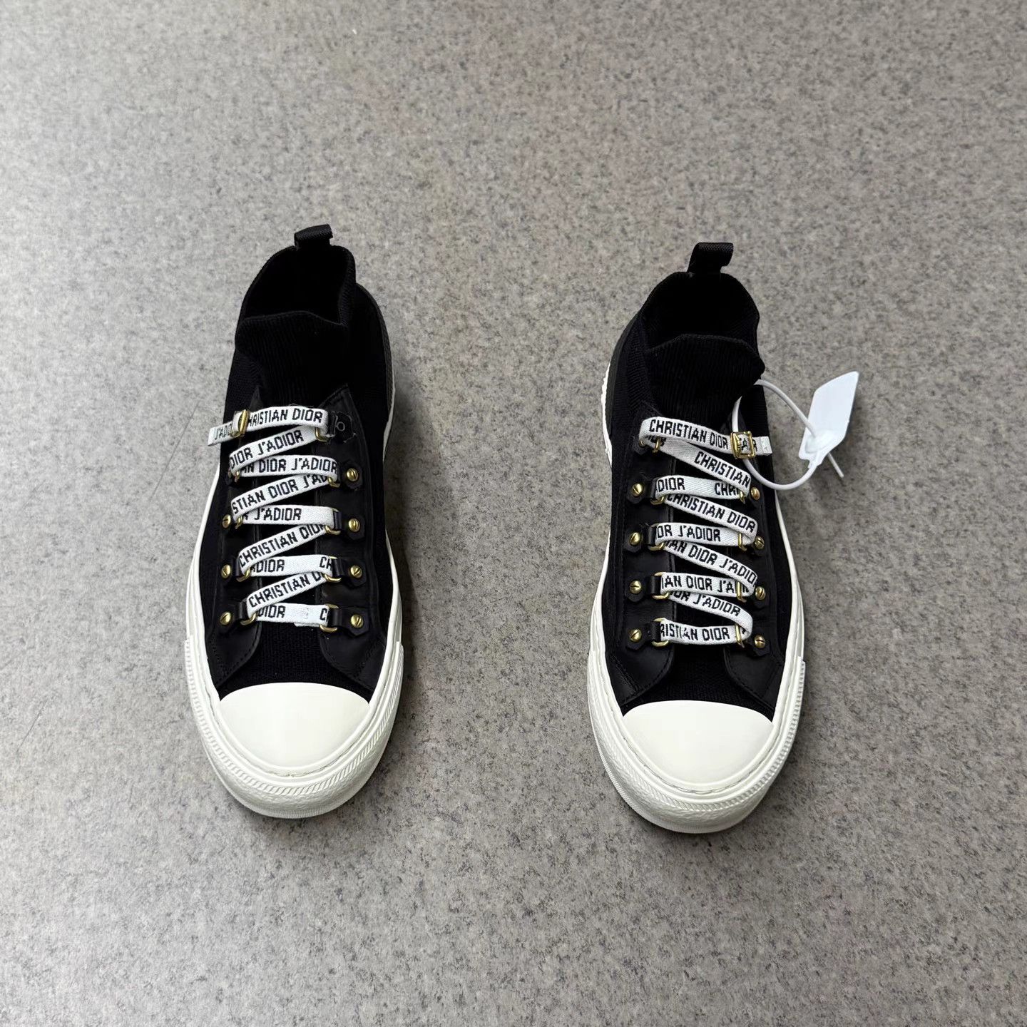 Dior Dior Walk'n'Dior Classic Black & White Platform Sneakers K15 Size US 8.5 / IT 38.5 - 5 Thumbnail