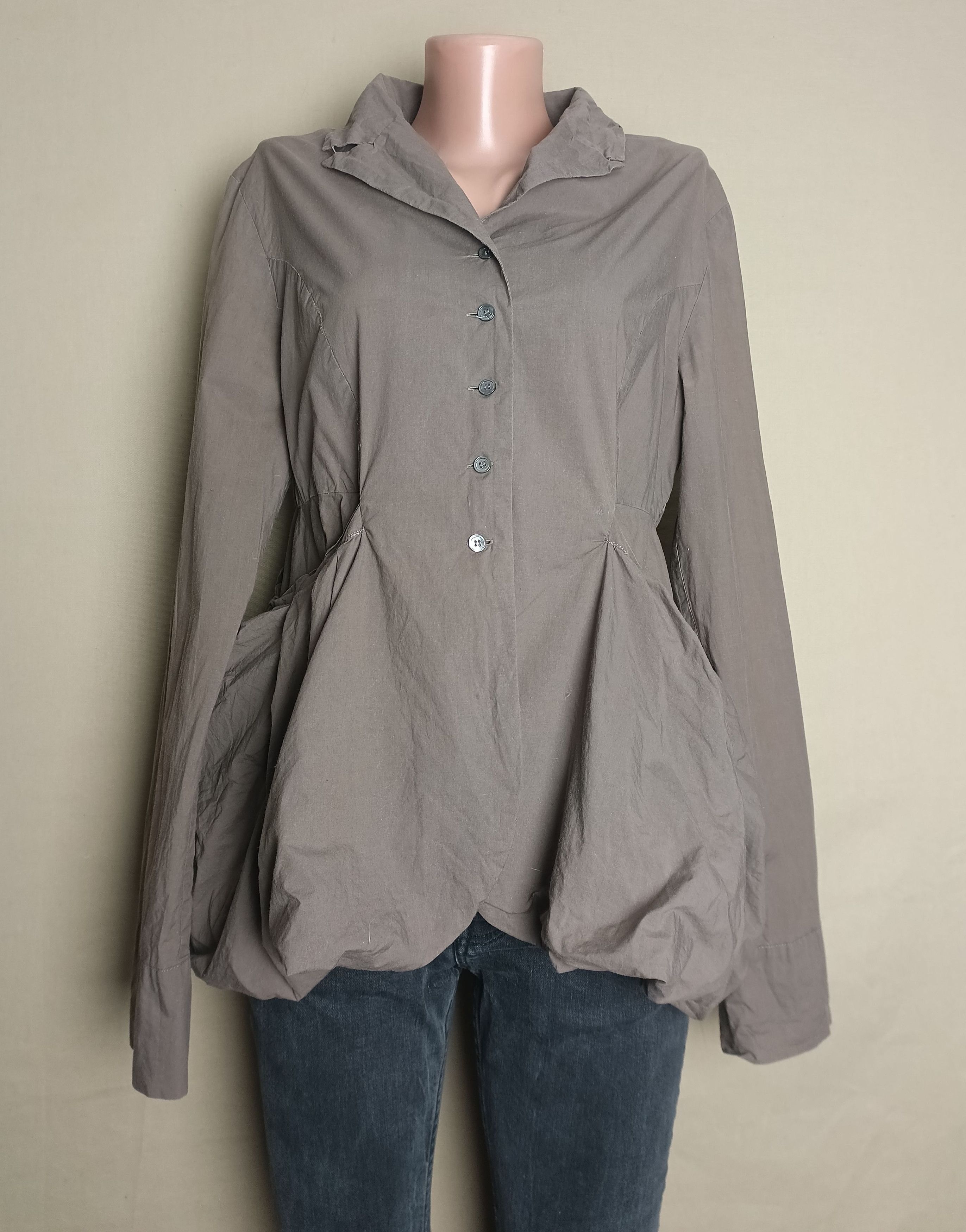Rundholz RUNDHOLZ Olive Shirt Asymmetric Blouse Black Label Size S Size S / US 4 / IT 40 - 5 Thumbnail
