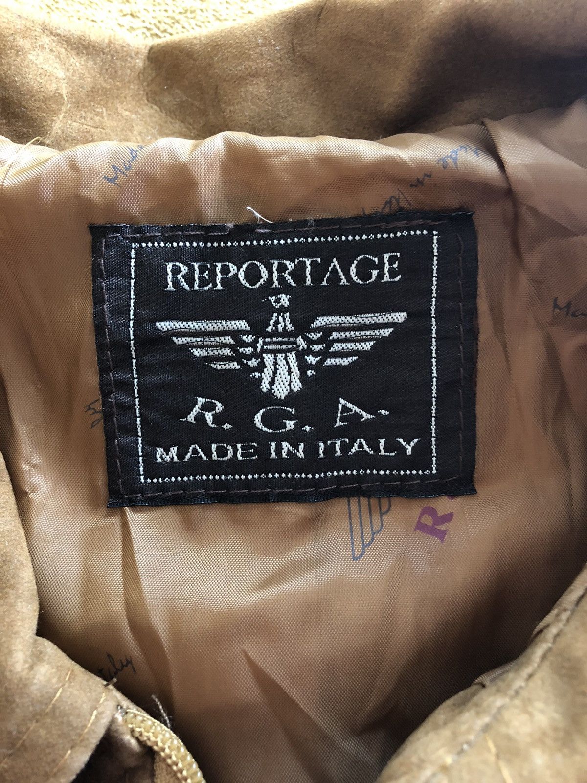 Vintage REPORTAGE RGA VINTAGE QUALITY LEATHER JACKET Size US L / EU 52-54 / 3 - 4 Thumbnail