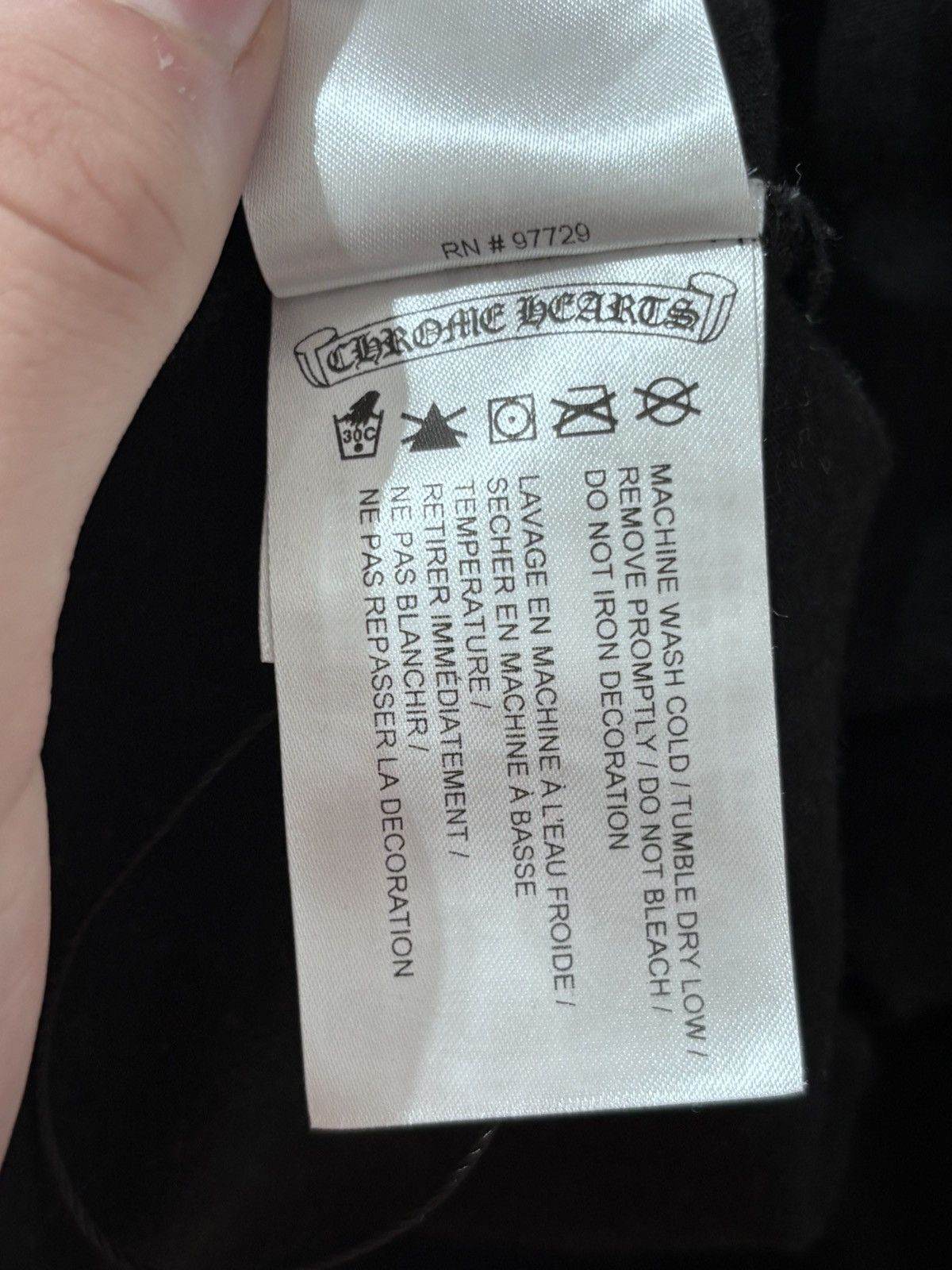 Chrome Hearts Chrome Hearts Neon Script Logo Black Tee Size US M / EU 48-50 / 2 - 10 Thumbnail