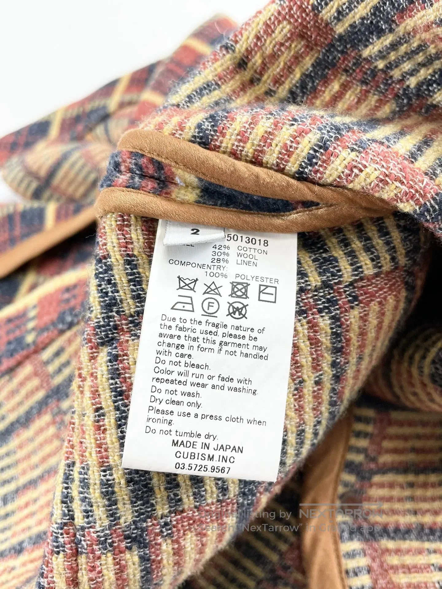 Visvim visvim four corners coat with plaid pattern. Size US M / EU 48-50 / 2 - 7 Thumbnail