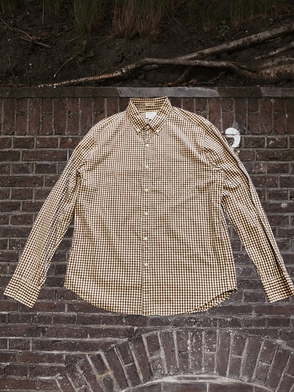 J.Crew J.Crew Classic Mens Brown Plaid Button Up Long Sleeve Shirt Size US L / EU 52-54 / 3 - 1 Thumbnail