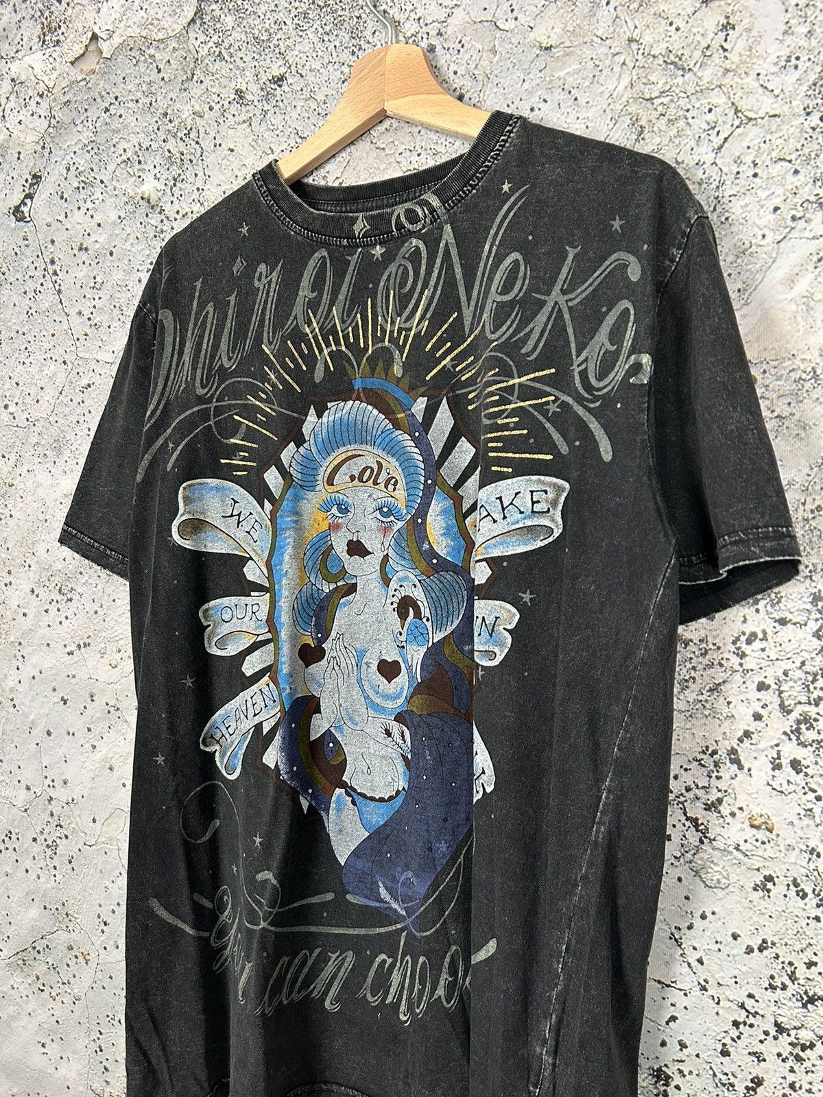 Anime Vintage Handmade Japanese Graphic Tee Tattoo 90s Hype Y2K Size US L / EU 52-54 / 3 - 2 Thumbnail