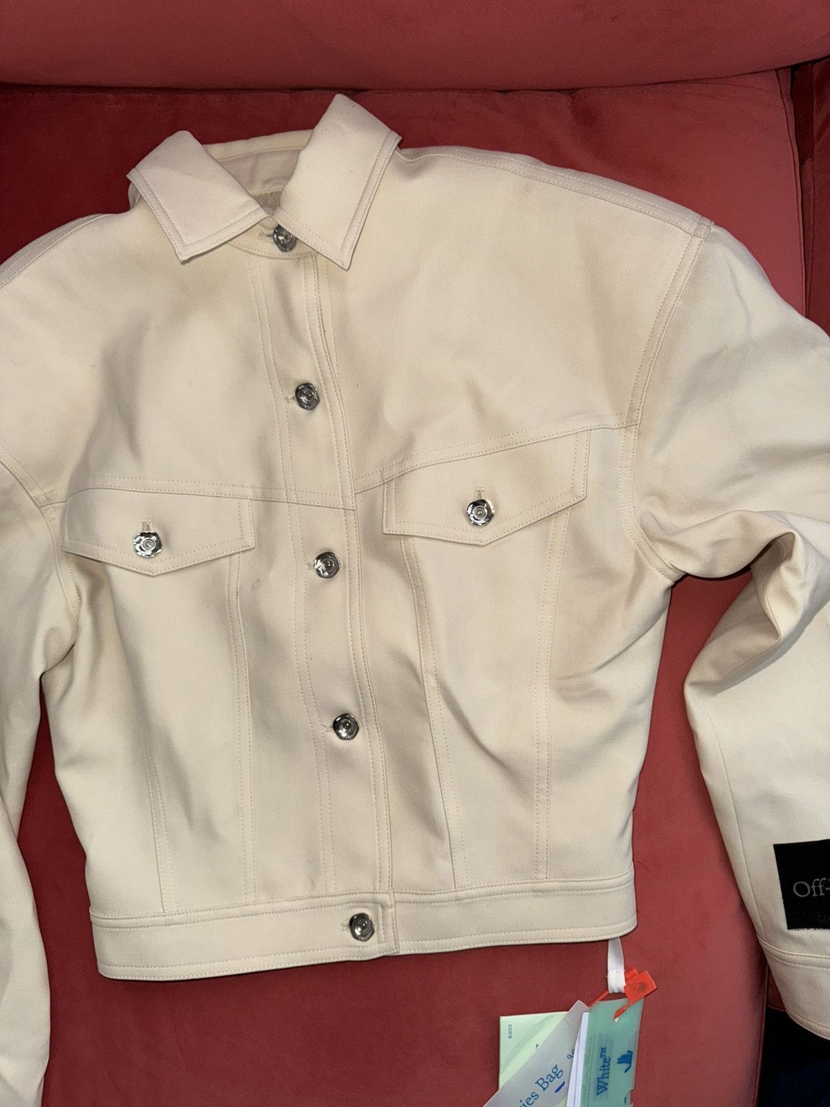 Off-White New Off-White virgin wool jacket, size M, 42 It Size M / US 6-8 / IT 42-44 - 3 Thumbnail