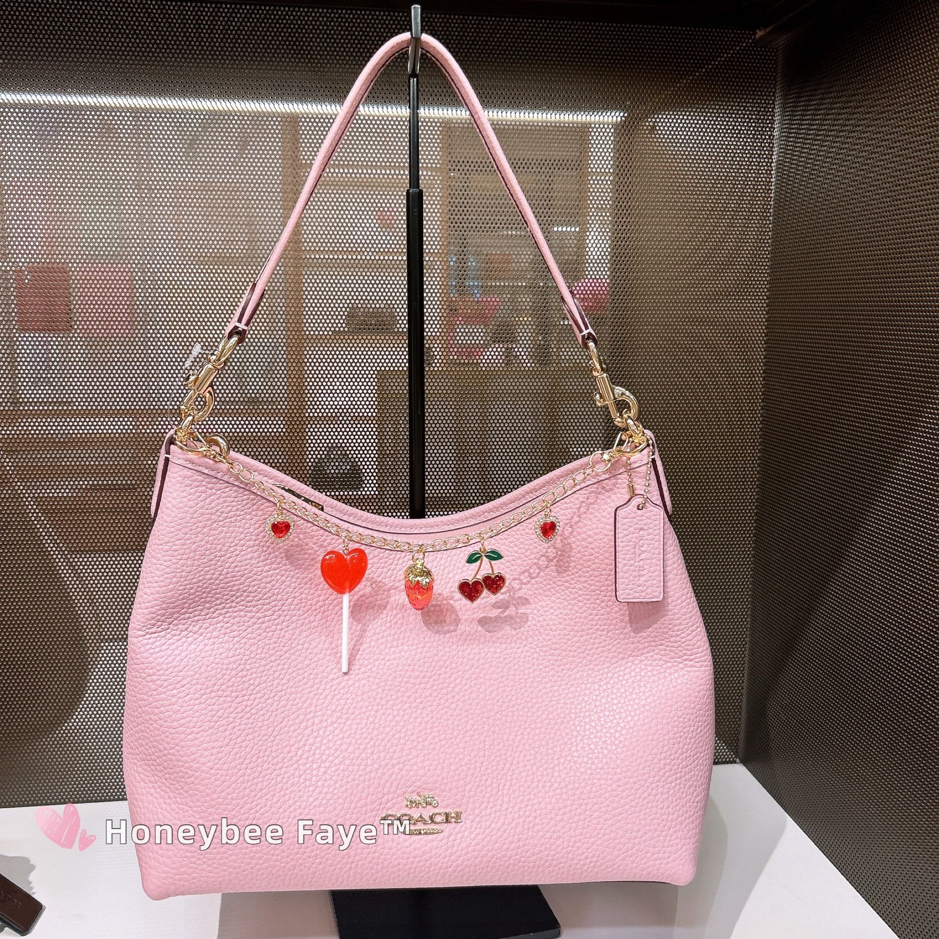 Coach Laurel Shoulder Bag CR148 Gold/Carnation Size ONE SIZE - 1 Thumbnail