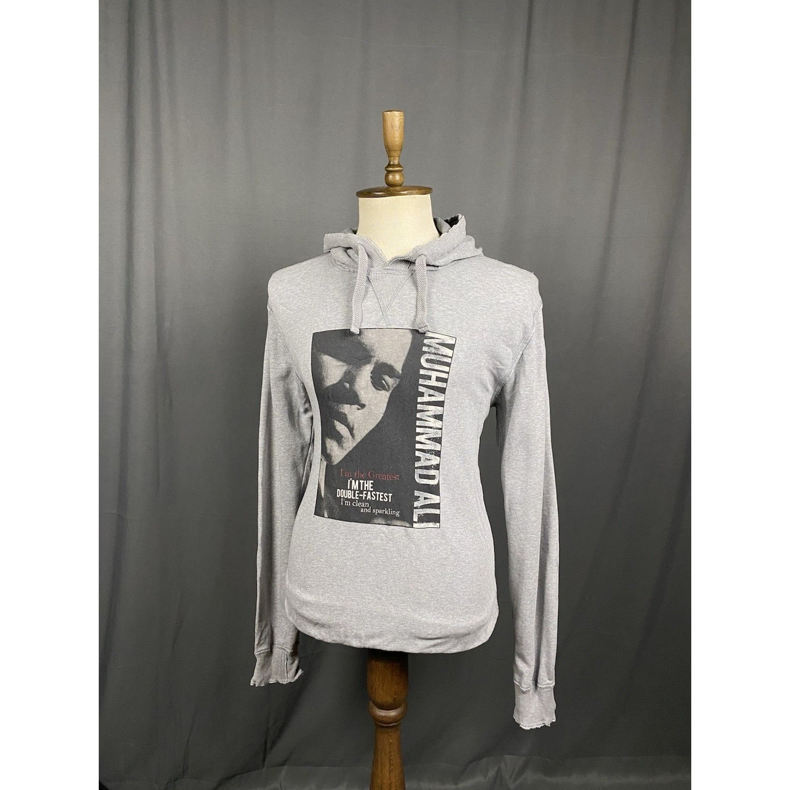 Dolce & Gabbana Dolce&Gabbana Muhammad Ali Men's Gray Hoodie Sweater Size 50 Size US M / EU 48-50 / 2 - 2 Thumbnail