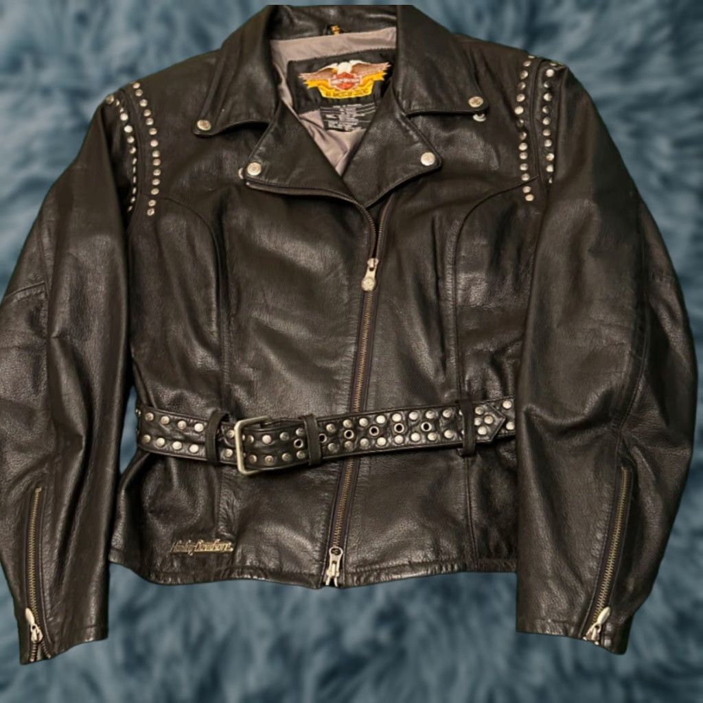 ジャケット・アウター Harley Davidson 90s leather riders Harley Davidson Black Leather Jacket Women's Size Small