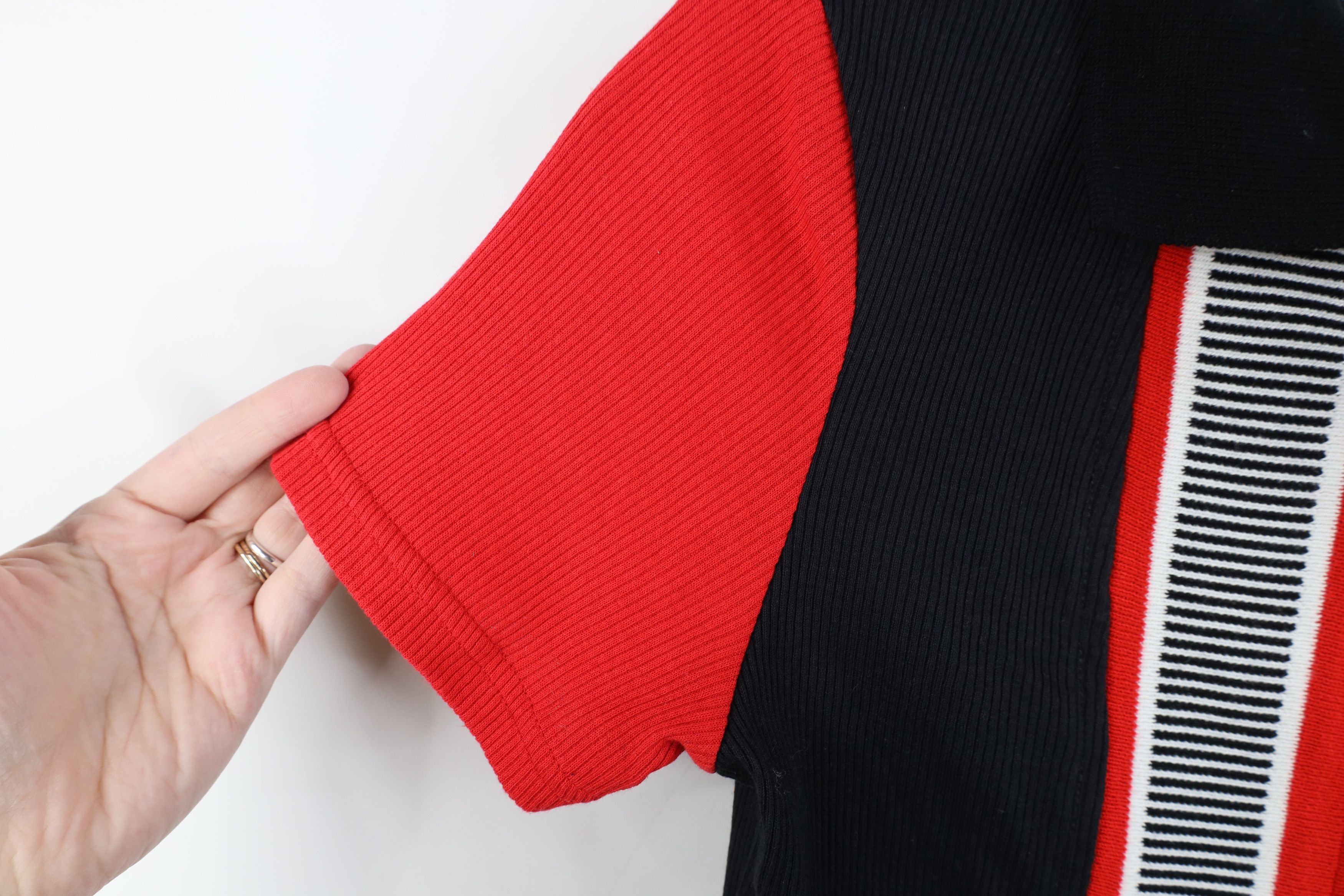 Vintage Vintage 90s Streetwear Panel Knit Full Zip Polo Babydoll USA Size M / US 6-8 / IT 42-44 - 5 Thumbnail