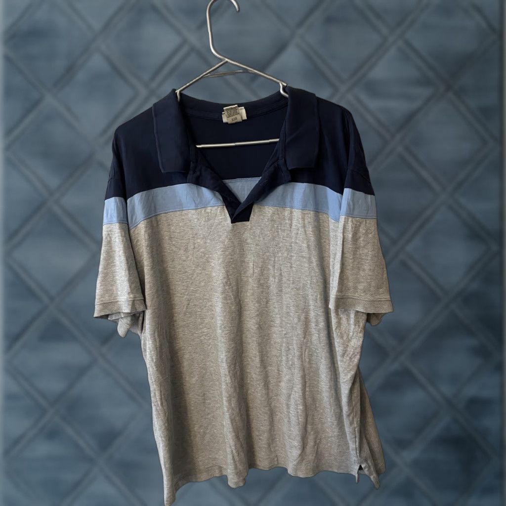 Vintage LL Bean Polo Shirt Men's XL Blue Gray Short Sleeve Pima Cotton 296741 Adult Size US XL / EU 56 / 4 - 1 Thumbnail