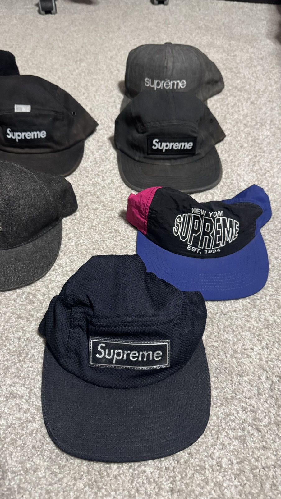 Supreme SS10 to SS24 9x supreme hats Size ONE SIZE - 3 Thumbnail